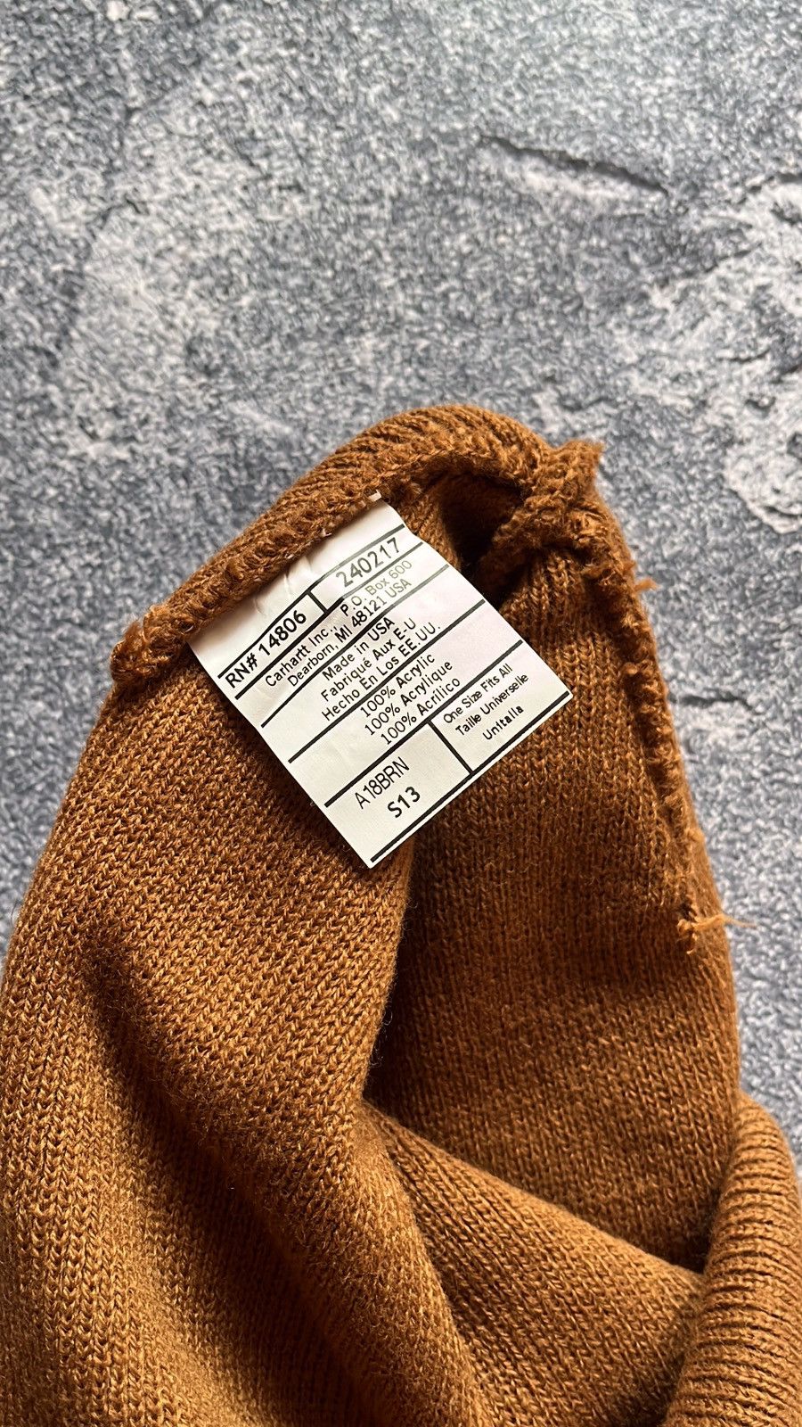 Carhartt × Vintage Carhartt Brown Cuff Beanie Hat OS Size ONE SIZE - 4 Thumbnail