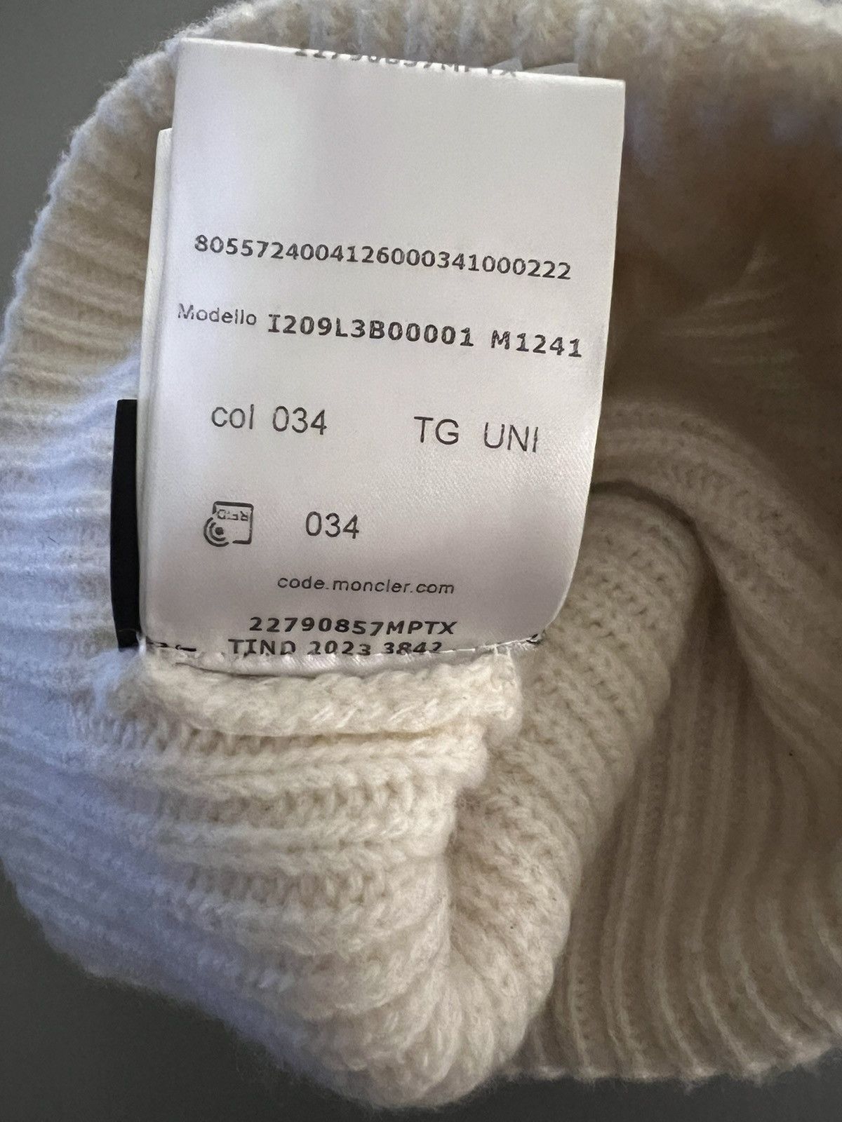 Moncler × Palm Angels Moncler Palm Angels Berretto Tricot Size ONE SIZE - 5 Thumbnail