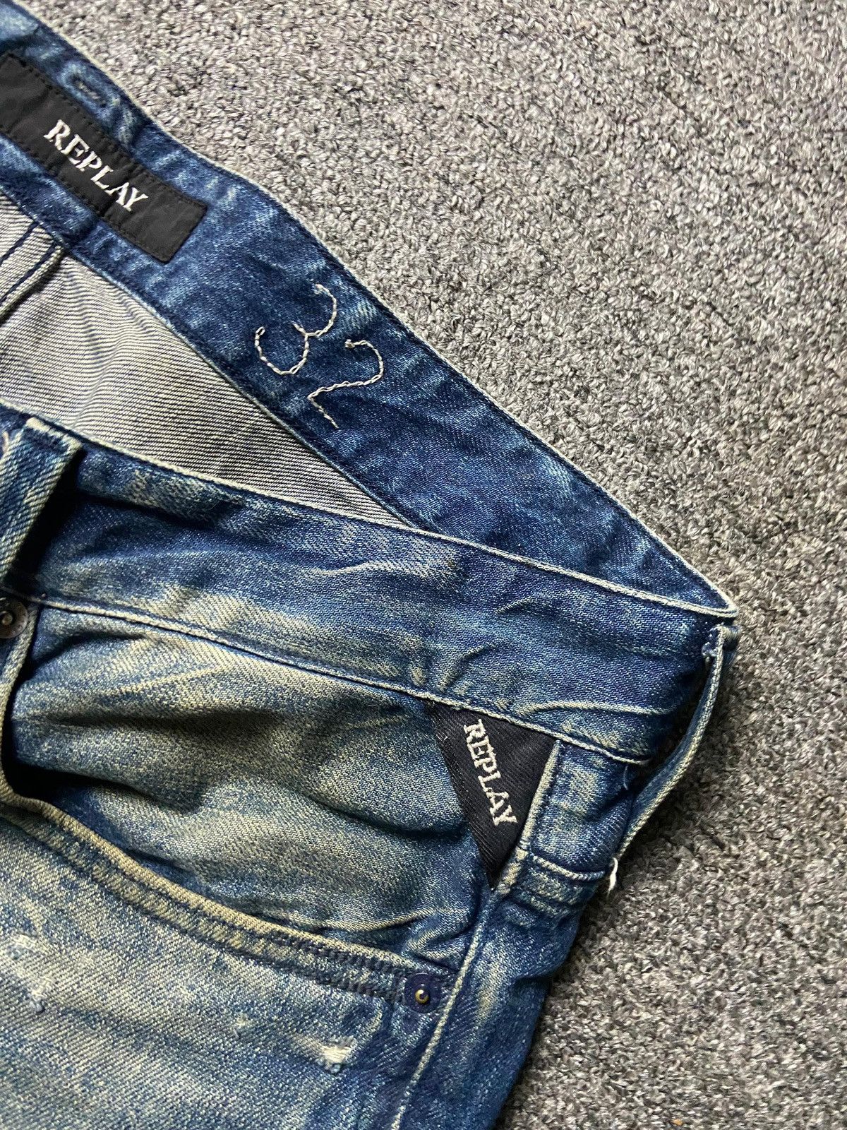 Replay REPLAY Distressed Denim Ripped Jeans (141) Size US 35 - 6 Thumbnail