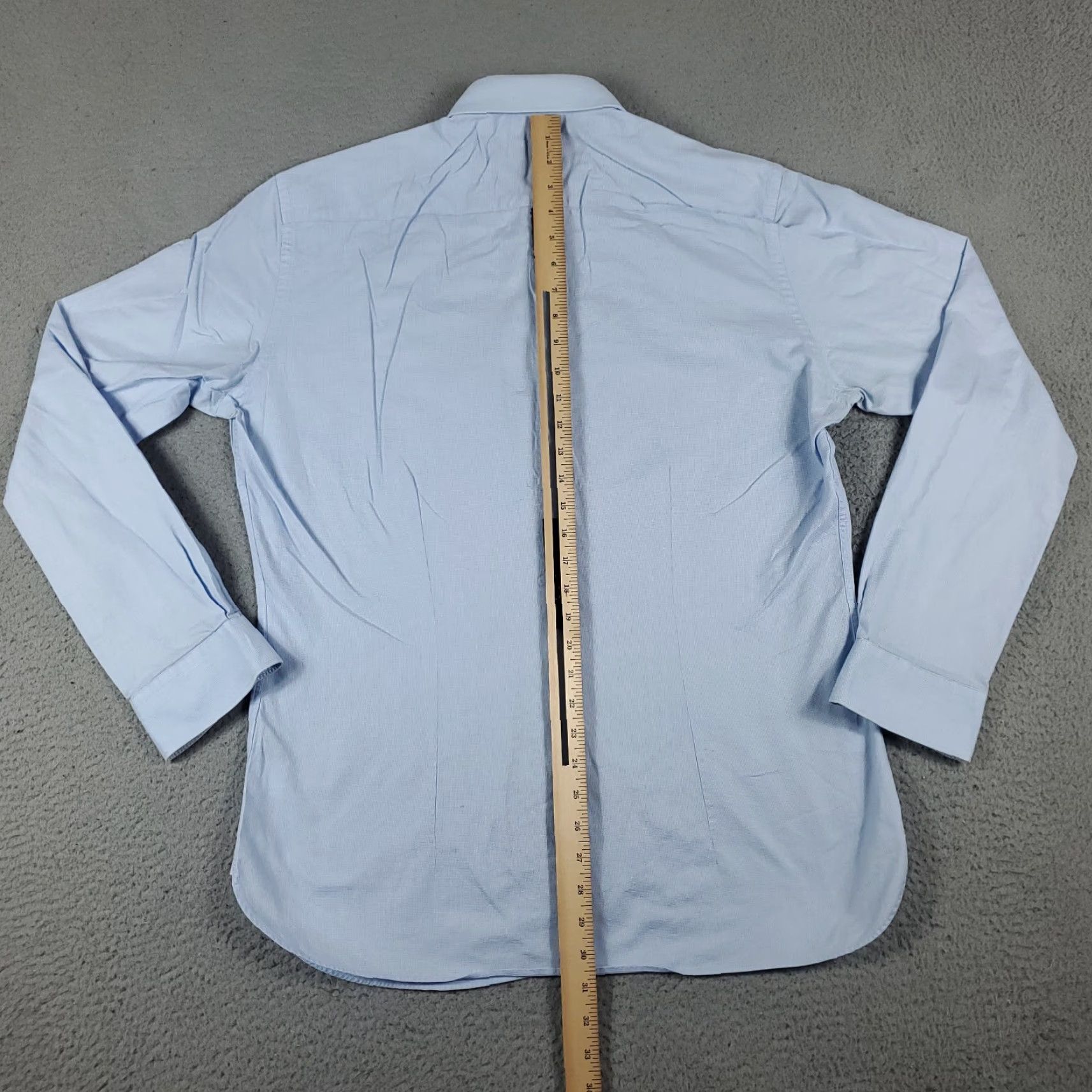 Ted Baker Ted Baker London Shirt Mens 16 Blue Dress Shirt Button Up Long Sleeve 100% Cotton Classic Modern Preppy Mens Size US L / EU 52-54 / 3 - 7 Thumbnail