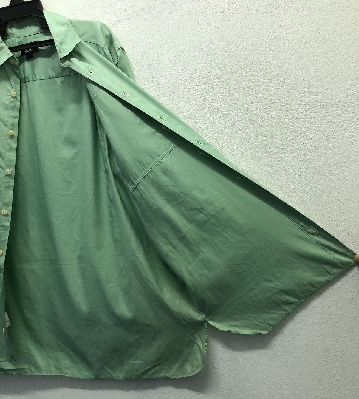 Kansai Yamamoto Vintage Kansai Yamamoto Short Sleeve Shirt Button Up Size US L / EU 52-54 / 3 - 10 Thumbnail