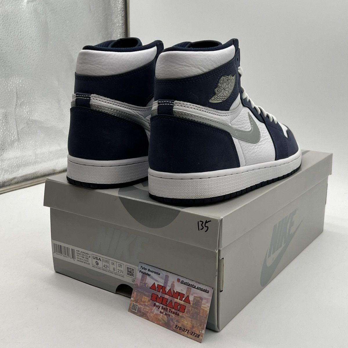 Nike Air Jordan 1 high Midnight navy Size US 9 / EU 42 - 5 Thumbnail