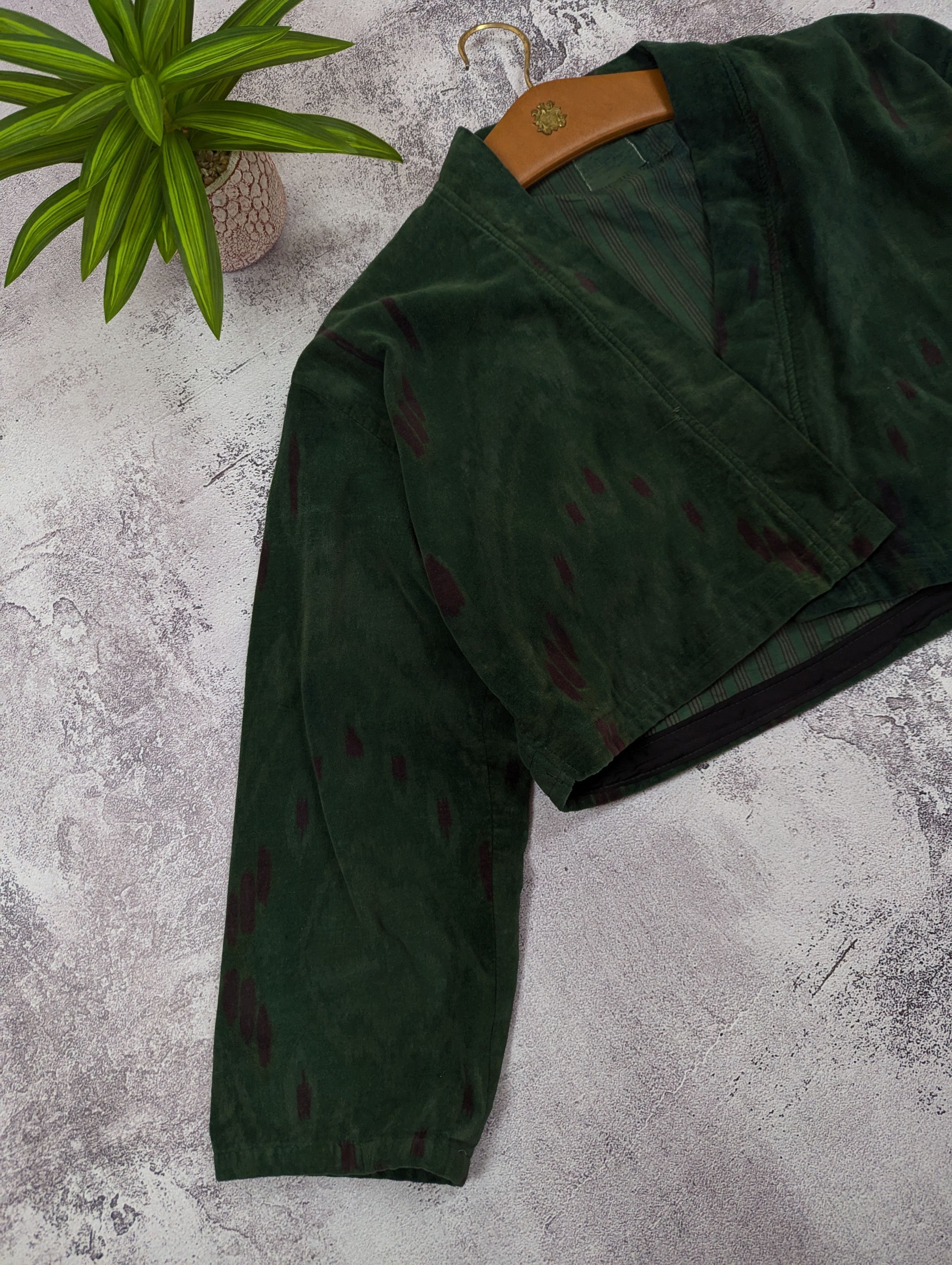 Japanese Brand Vintage 80s Japanese Abstract Cropped Jacket Size L / US 10 / IT 46 - 7 Thumbnail