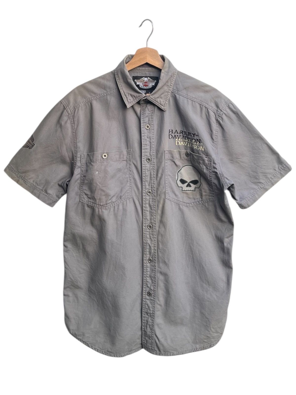 Harley Davidson Harley Davidson Skull Design Work Shirt Size US S / EU 44-46 / 1 - 2 Thumbnail