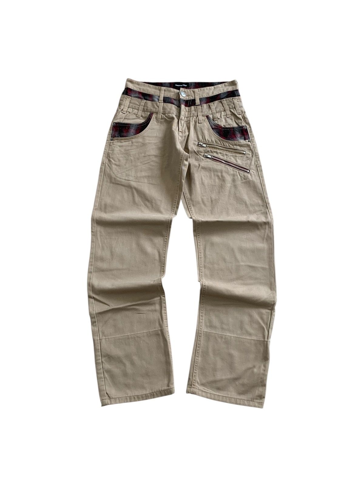 If Six Was Nine Avail Avant Garde Double Waist Flannel Pants Size US 30 / EU 46 - 1 Thumbnail