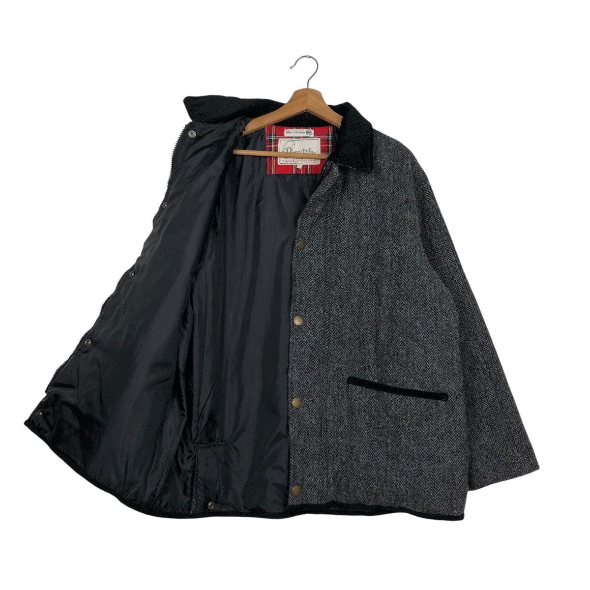 Harris Tweed 📌Vintage Chore Wool Jacket Quilted Peregrine Harris Tweed Size US L / EU 52-54 / 3 - 12 Thumbnail
