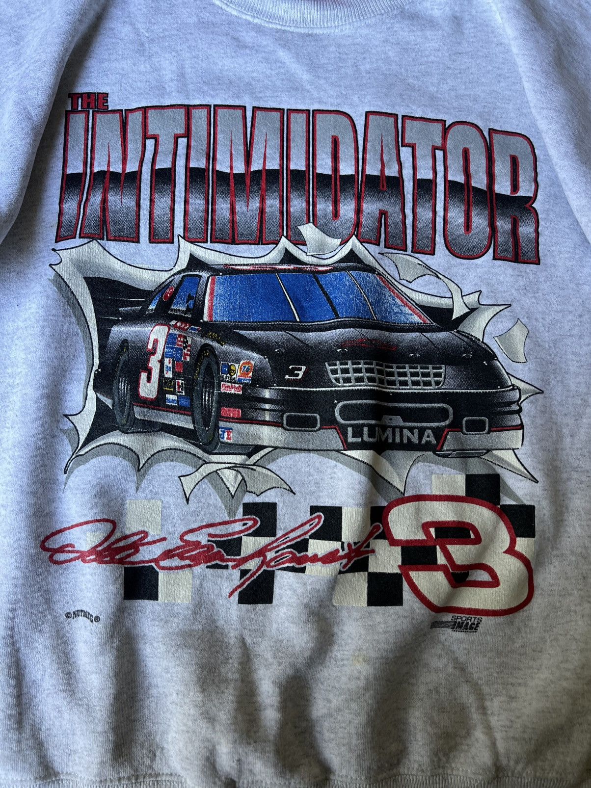 Vintage Vtg 90s Dale Earnhardt NASCAR Crewneck Sweatshirt Size US XL / EU 56 / 4 - 3 Thumbnail