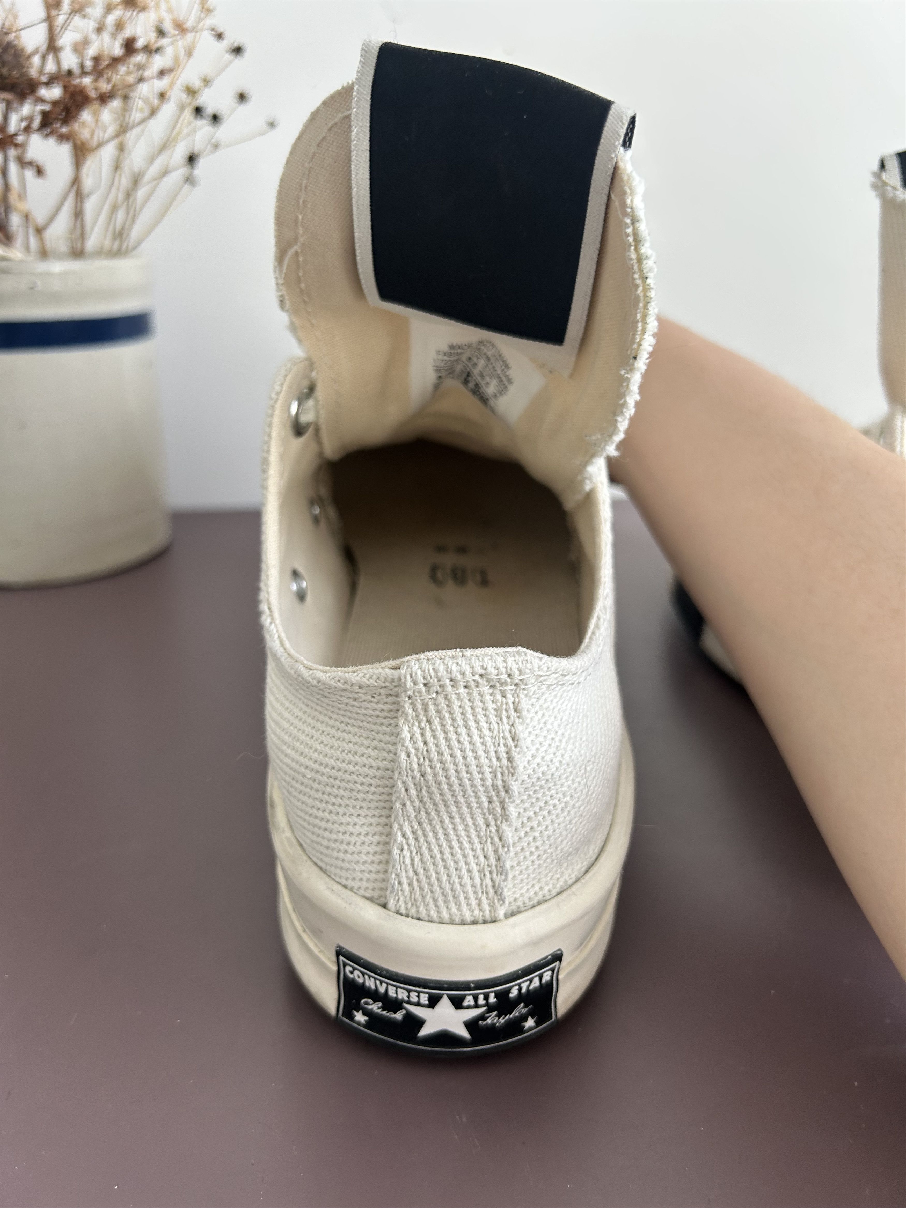 Converse × Rick Owens Rick Owens converse! Size US 6.5 / EU 39-40 - 3 Thumbnail