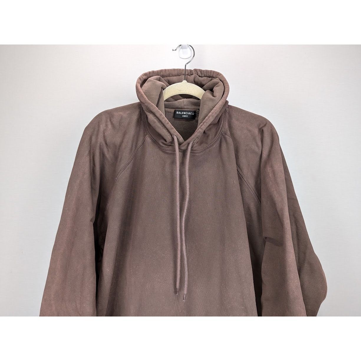 Balenciaga o1rshd1 Oversize Hoodie in Brown Size US M / EU 48-50 / 2 - 5 Thumbnail
