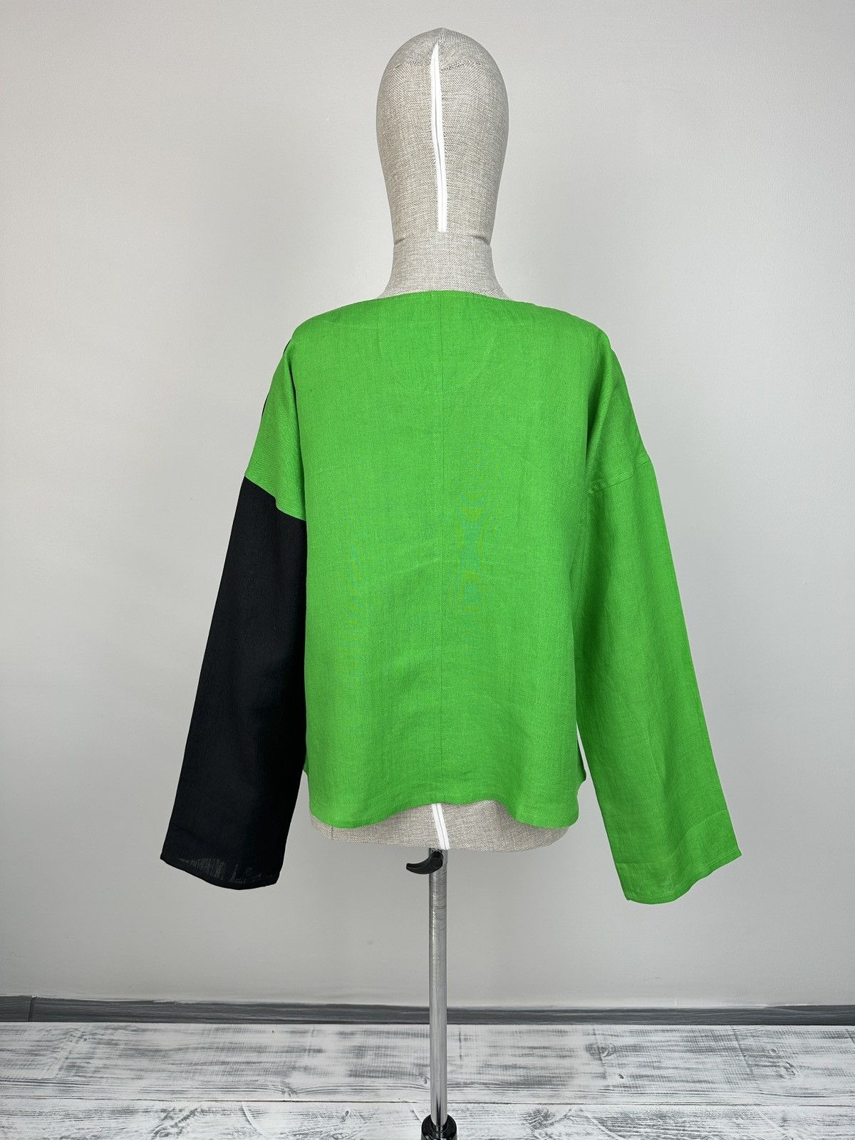 Other OLARS ULLA Linen Colorblock Lagenlook Boho Overszied Jacket Size ONE SIZE - 2 Thumbnail