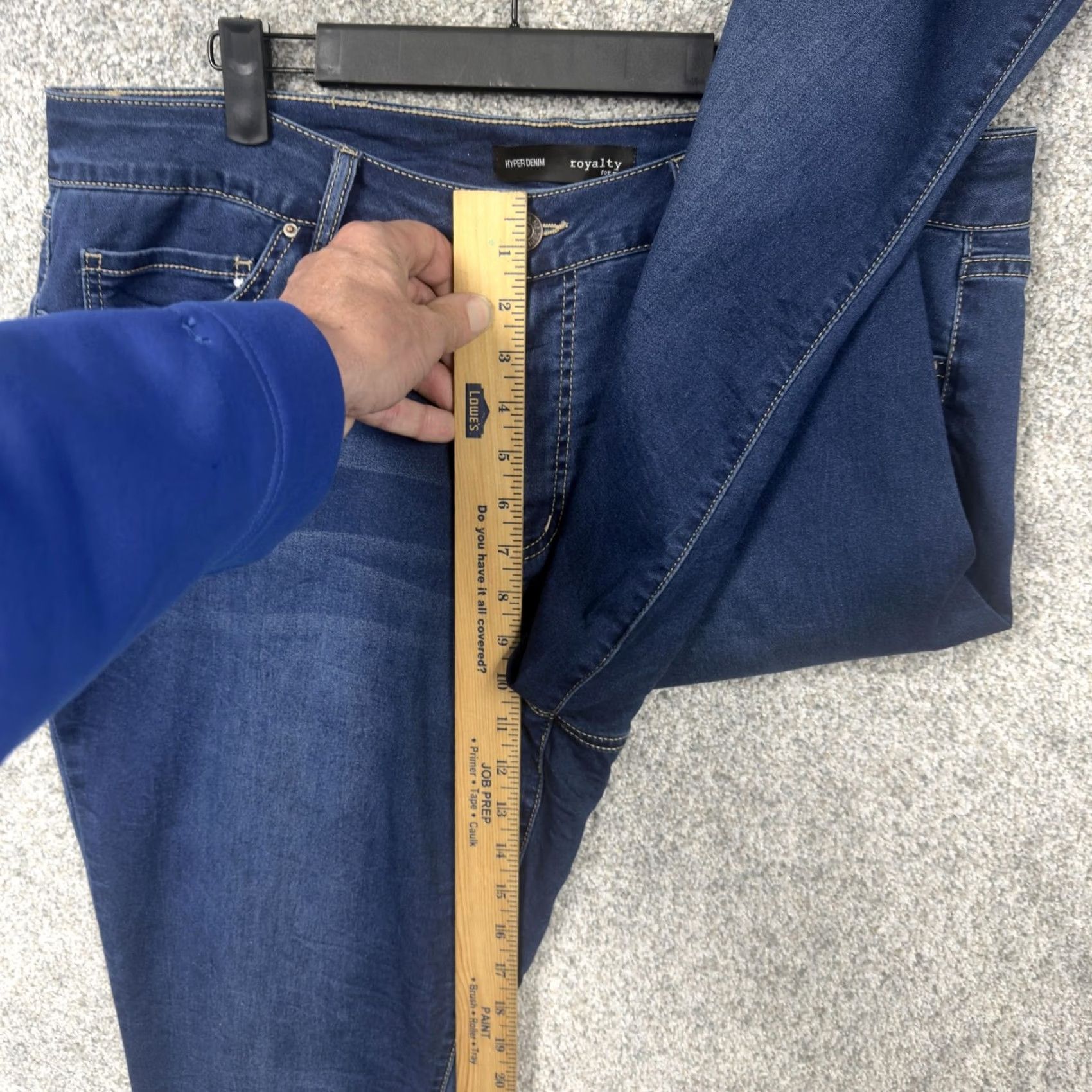 Vintage Royalty For Me Skinny Jeans Plus Size 2X Blue Stretch Denim Slim Fit Size 40" / US 18 - 5 Thumbnail