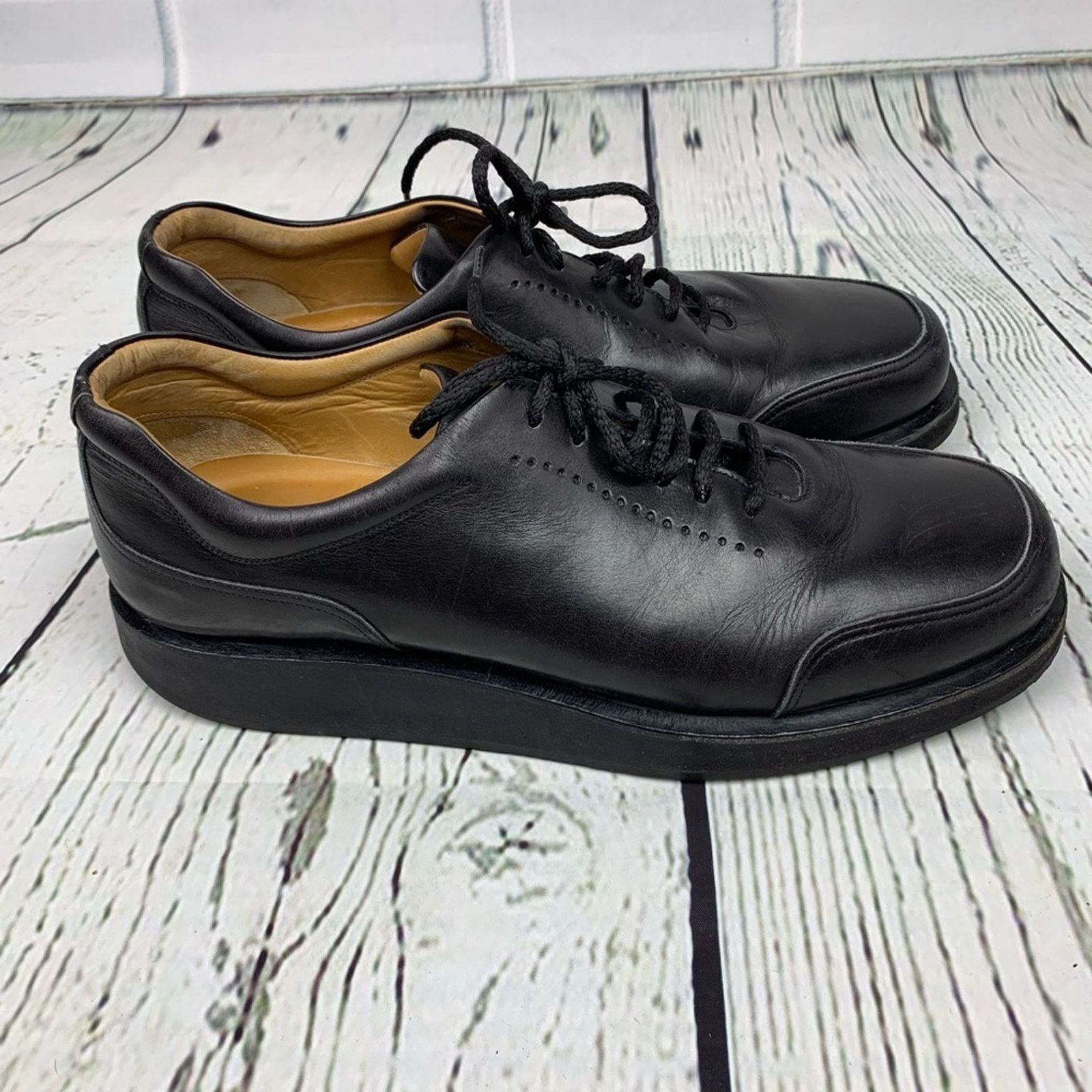 Bally Bally’s Rutger Black Leather Lace Up Oxfords 8 M Size US 8 / EU 41 - 5 Thumbnail