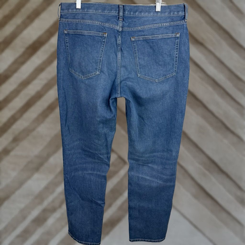 Everlane Jeans Mens 34x32 Blue Straight Athletic Uniform Organic Cotton Blend Denim Stretch, Men's