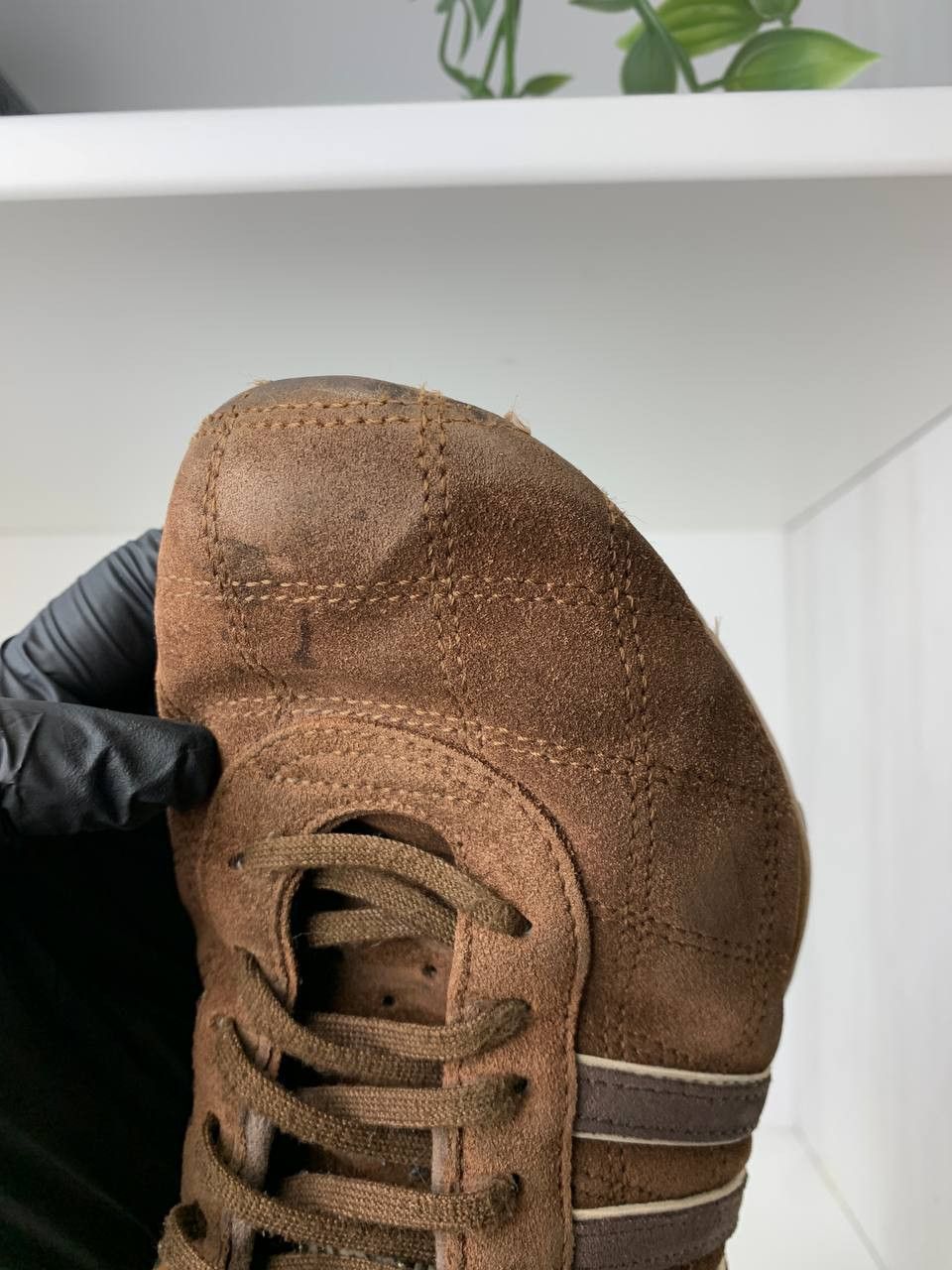Adidas Adidas Tuscany Goodyear Brown Leather Driving Shoes Size US 7 / EU 40 - 12 Thumbnail