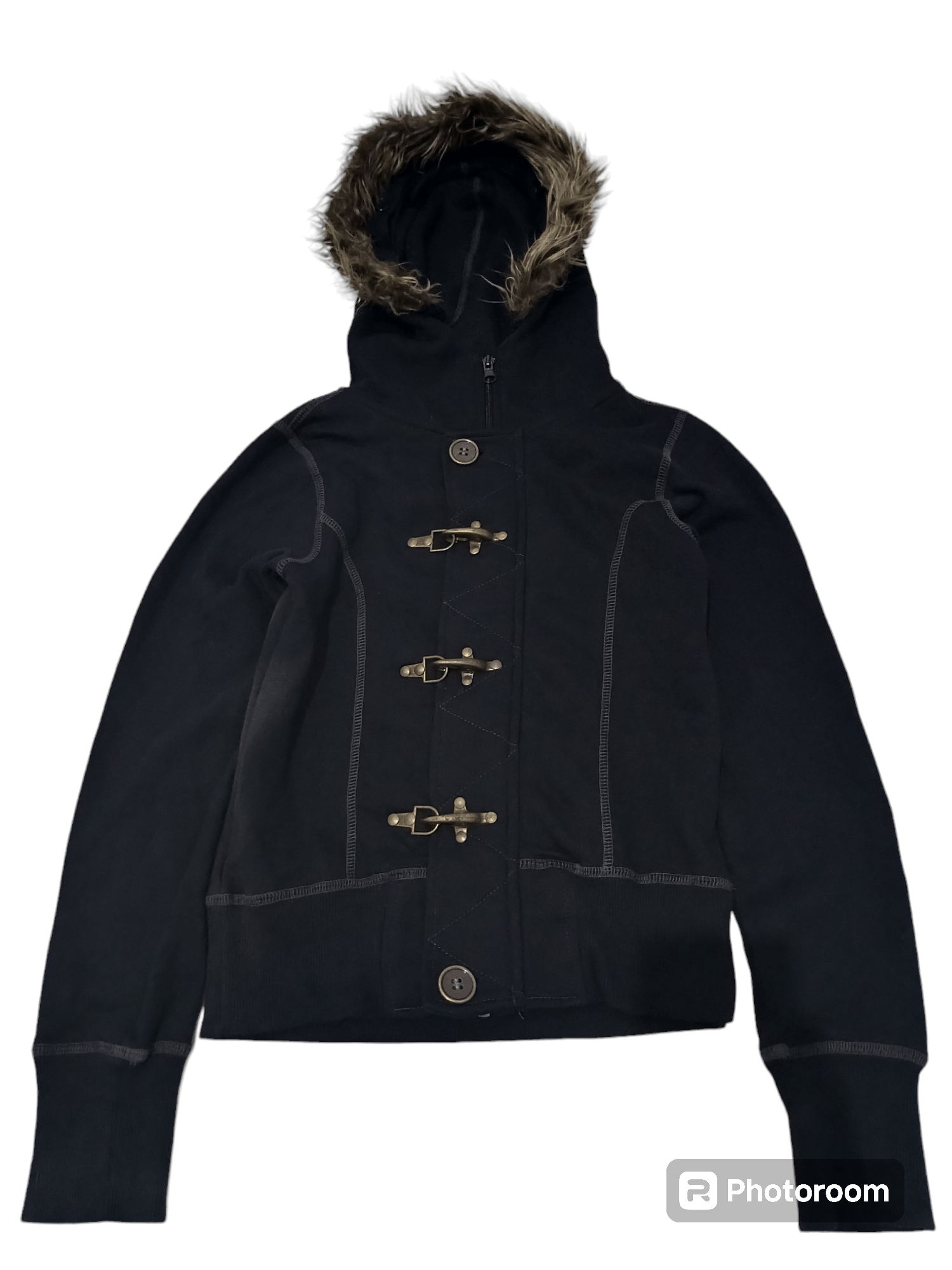 Japanese Brand × Vintage Vence air force us army kids fur hoodie Size US M / EU 48-50 / 2 - 1 Thumbnail