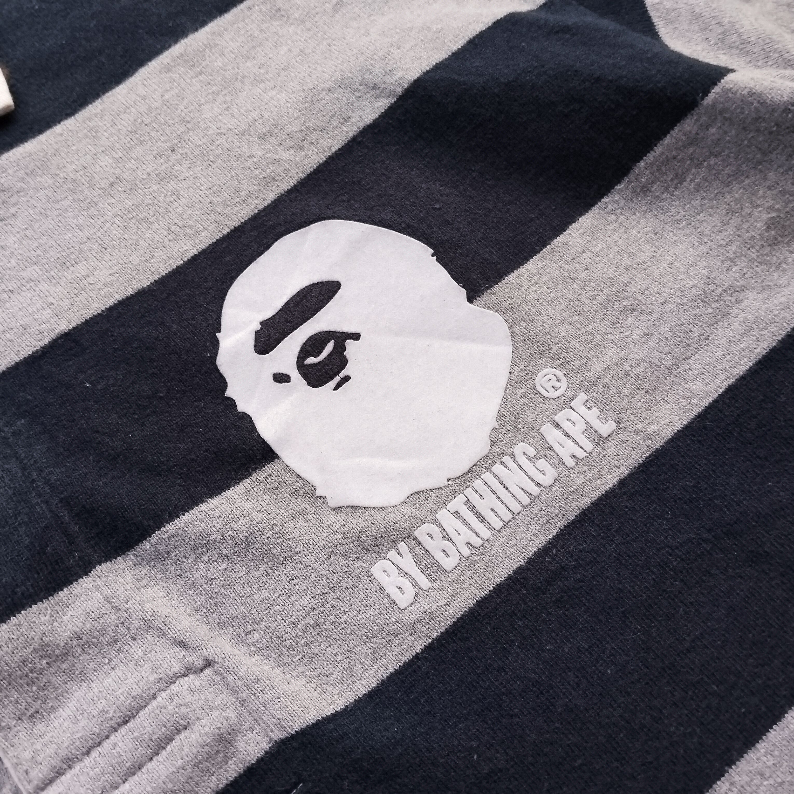 Bape 2007 Bape Ape Head Stripe Polo Size US M / EU 48-50 / 2 - 4 Thumbnail