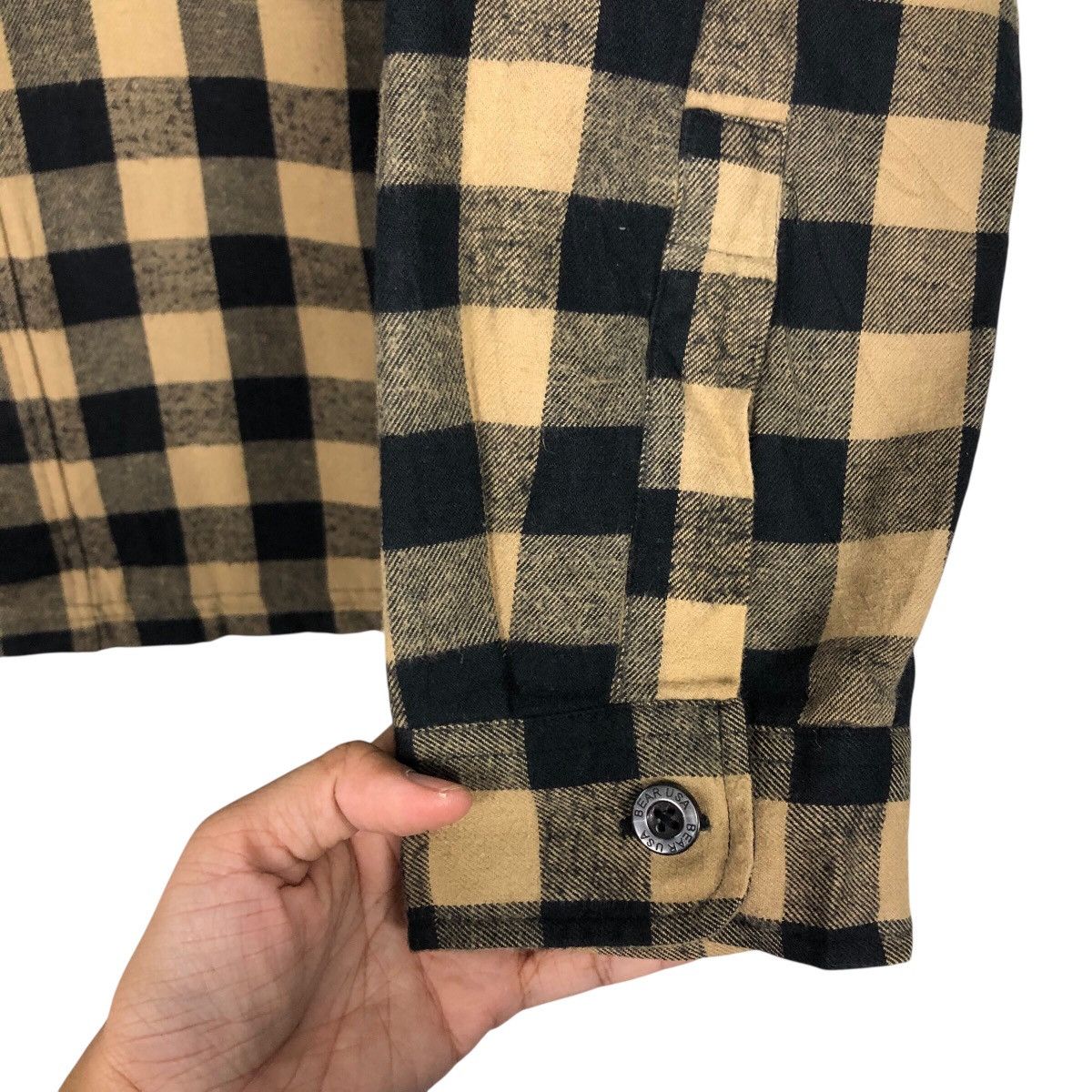 Japanese Brand Bear Sports USA Vintage Checkered Flannel Size US M / EU 48-50 / 2 - 16 Thumbnail