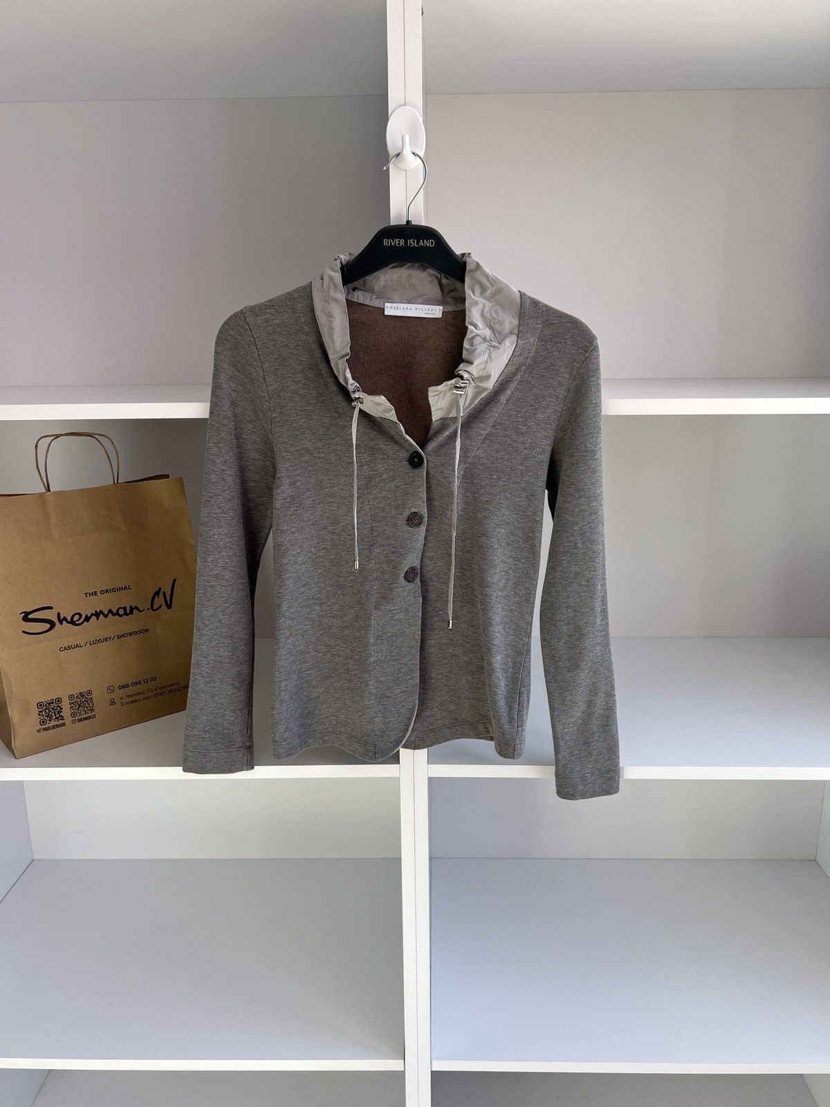 Designer × Fabiana Filippi × Vintage Vintage Fabiana Filippi Women's cardigan Size M / US 6-8 / IT 42-44 - 2 Thumbnail