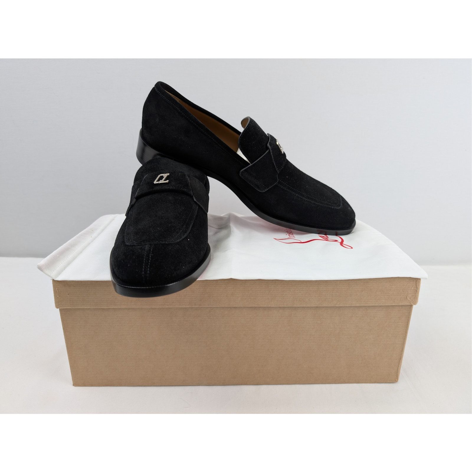 Christian Louboutin o1rshd1 Varsimoc Flat shoe Boots in Black 44.5 Size US 11.5 / EU 44-45 - 19 Thumbnail