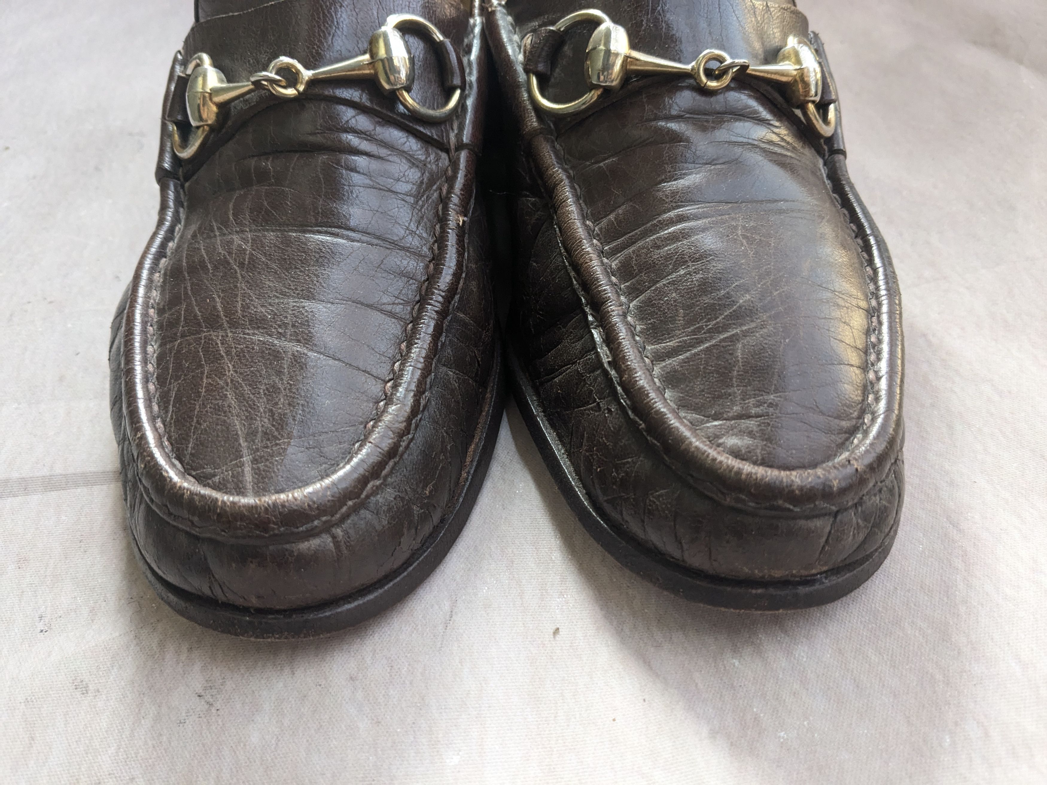Gucci Vintage Gucci Horsebit Loafers Dark Brown Leather 8 Size US 8 / EU 41 - 4 Thumbnail