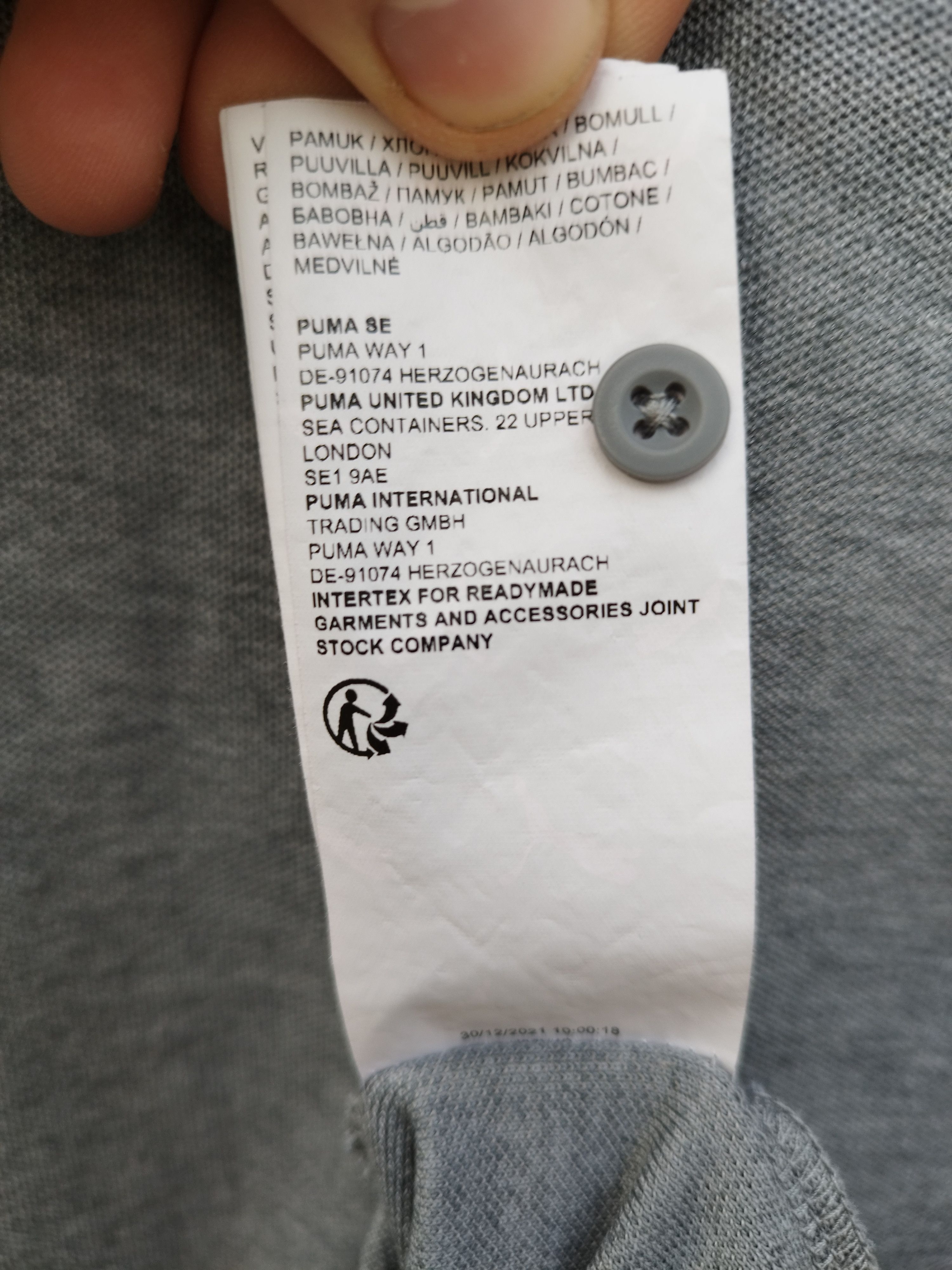 BMW × Puma Puma x BMW Motorsport M Series Polo Shirt - Grey Size US XL / EU 56 / 4 - 12 Thumbnail