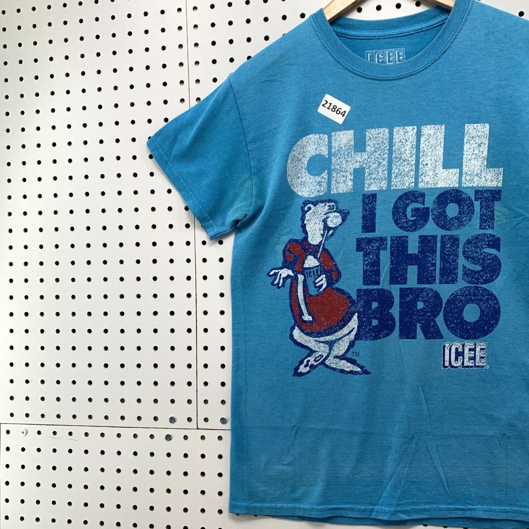 Vintage ICEE Chill I Got This Bro Shirt Blue Polar Bear Graphic Adult Small 18x27 Size US S / EU 44-46 / 1 - 3 Thumbnail
