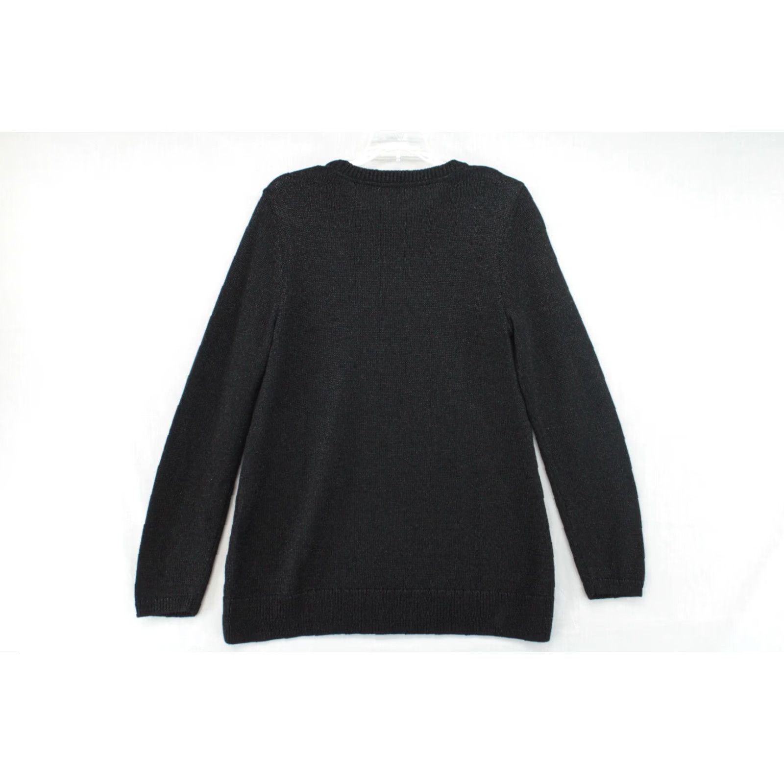 J. Jill NWT J. Jill Sweater Women's Small Black Tight Knit Pullover Sparkly Gothic Party Size S / US 4 / IT 40 - 3 Thumbnail