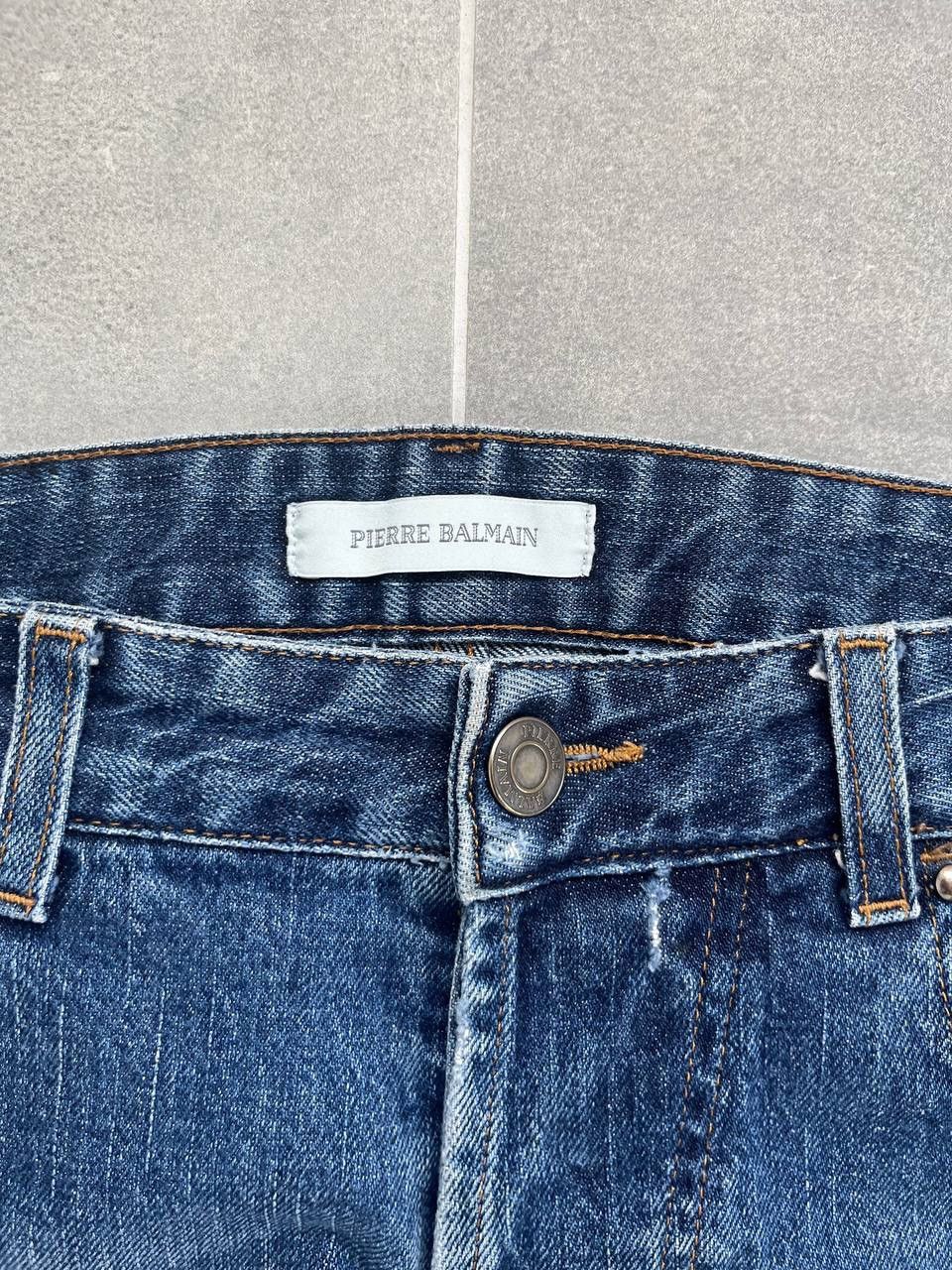 Pierre Balmain Pierre Balmain Knee Dart Blue Slim Jeans Size US 33 - 4 Thumbnail