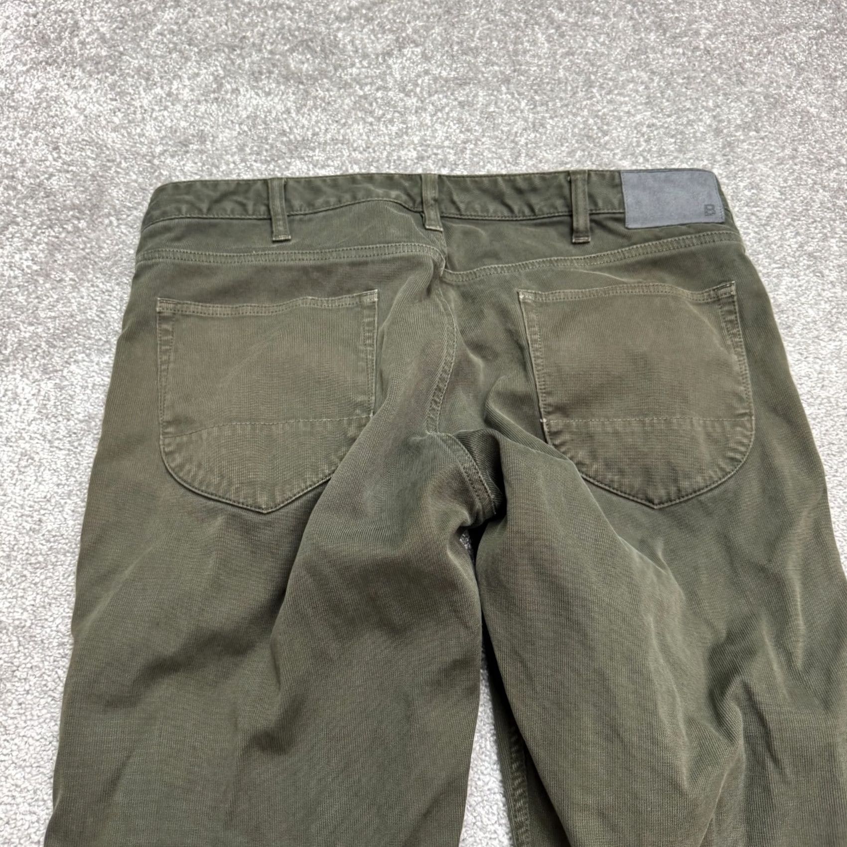 Bonobos Bonobos Slim Fit Straight Leg Chino Pants Mens 35x34 Dark Green Cotton Casual Size US 35 - 5 Thumbnail