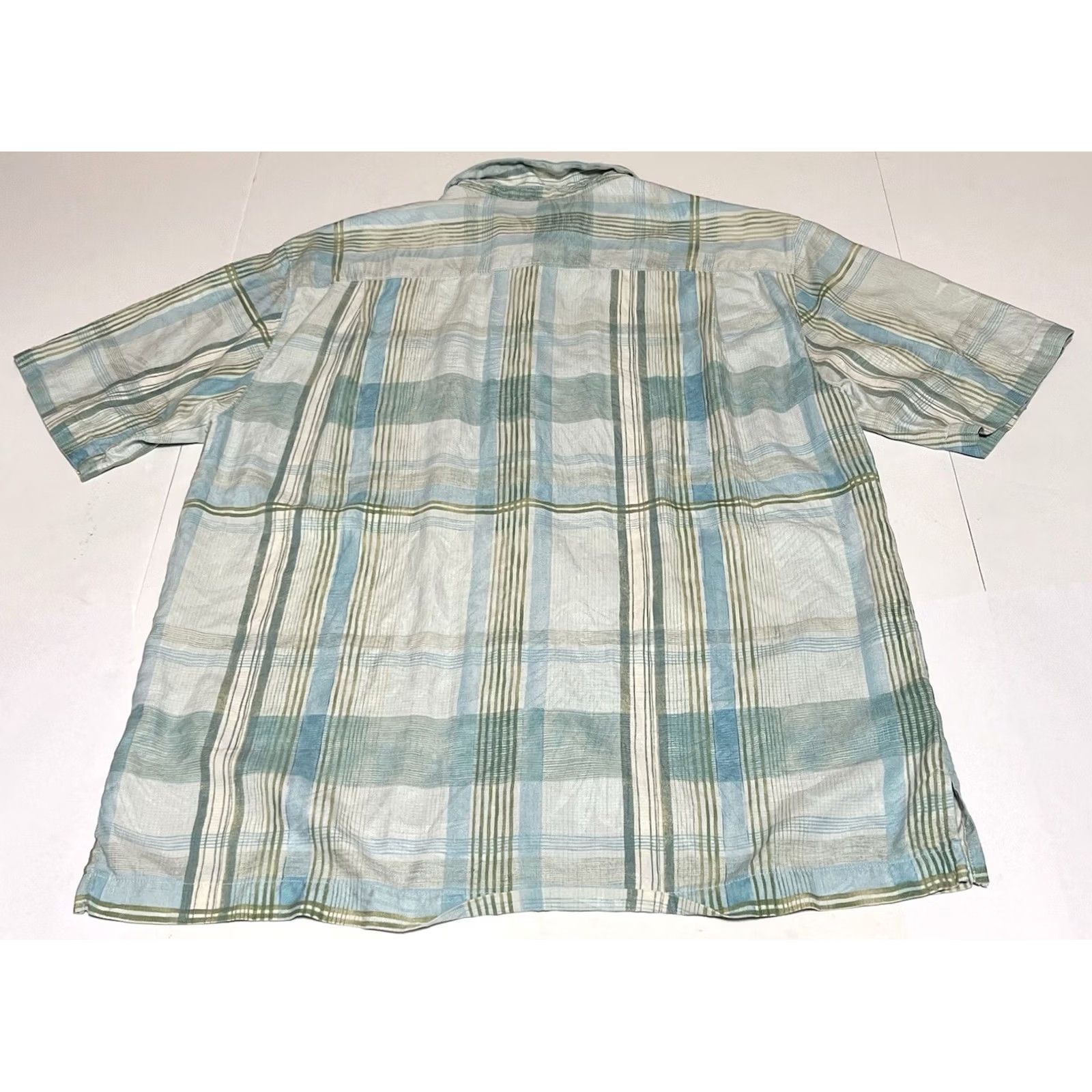 Tommy Bahama Tommy Bahama Shirt Mens Small Silk Plaid Hawaiian Short Sleeve Button-Up Relaxed Multicolor 100% Silk Classic Casual Size US S / EU 44-46 / 1 - 3 Thumbnail