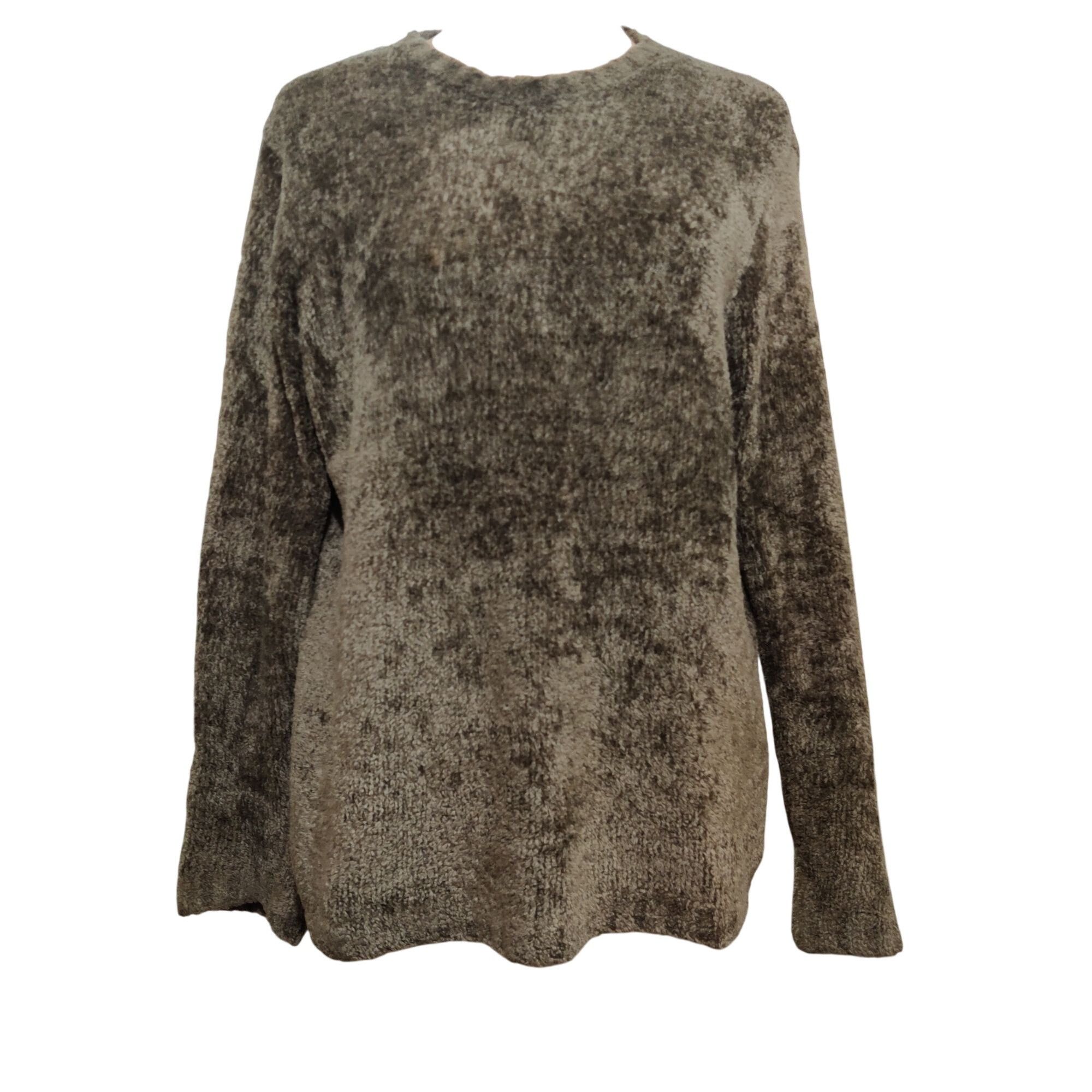 Other Style & Co. Chenille Sweater Soft Cozy Crewneck Neutral Fall Size L / US 10 / IT 46 - 1 Thumbnail