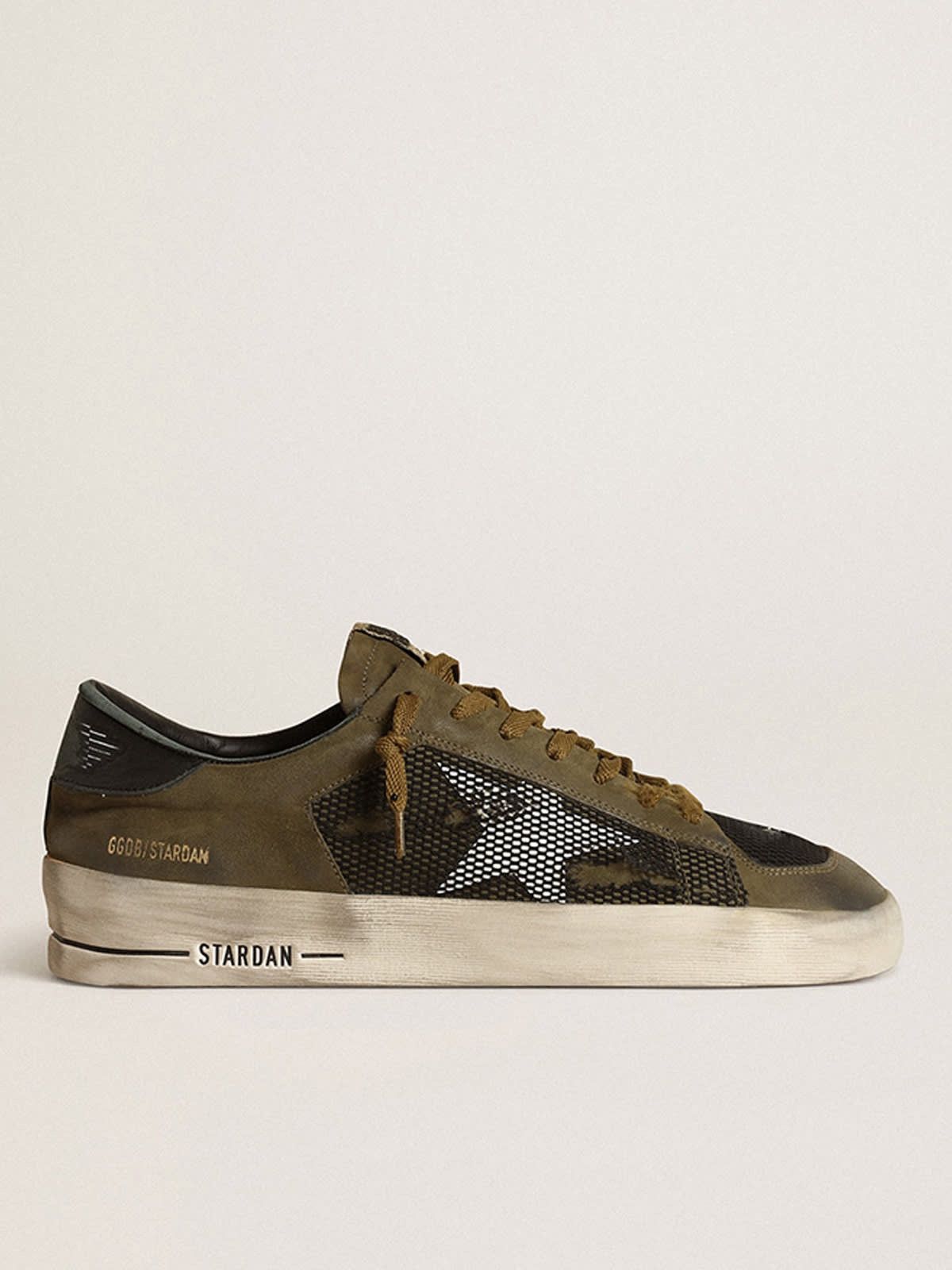 Golden Goose o1w1db10425 Stardan Low-Top Sneakers in Military Green/Black Size US 9 / EU 42 - 1 Thumbnail