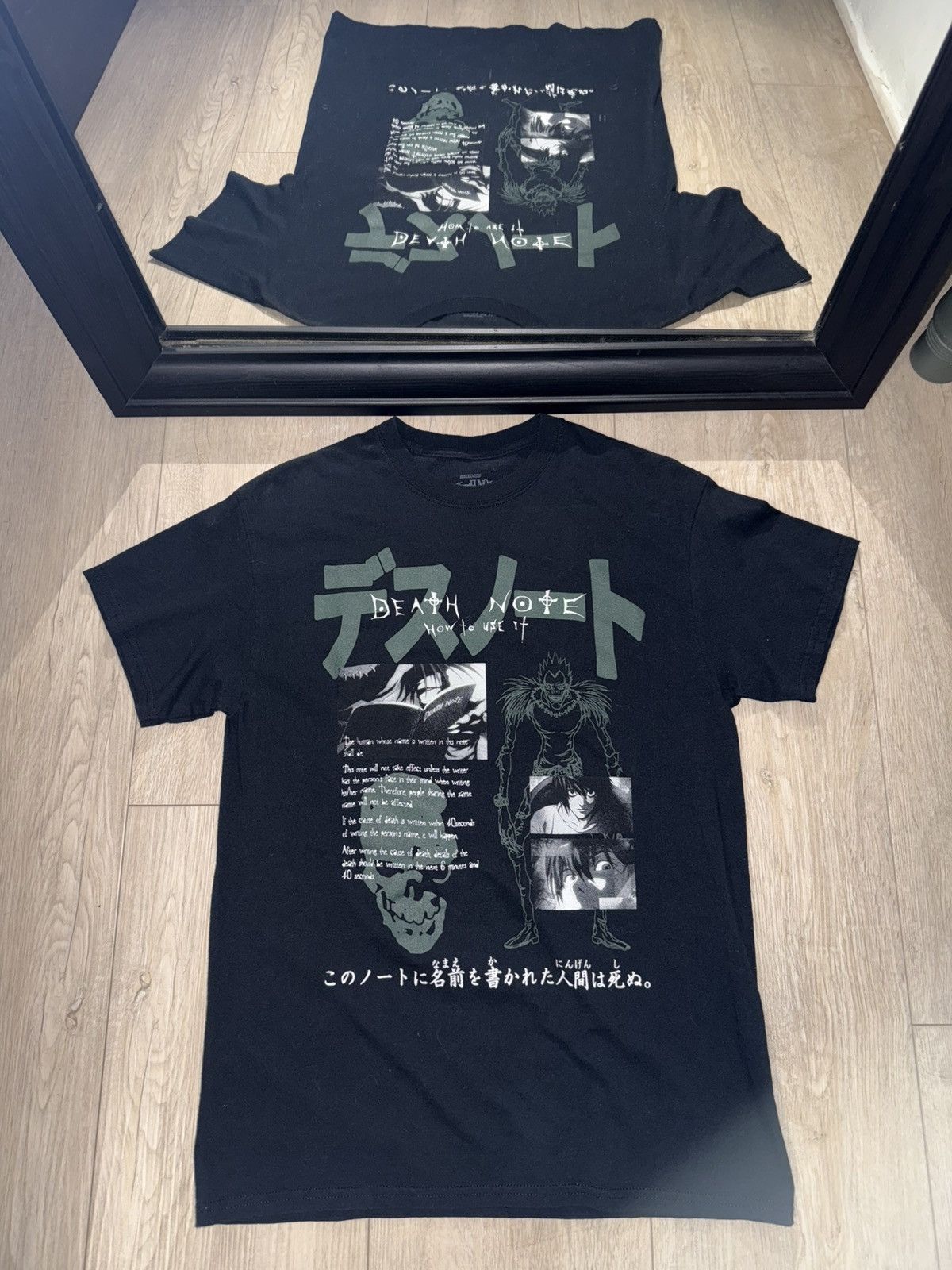 Vintage Vintage / Y2K 2000s Death Note All Over Print Anime Shirt Size US M / EU 48-50 / 2 - 1 Thumbnail