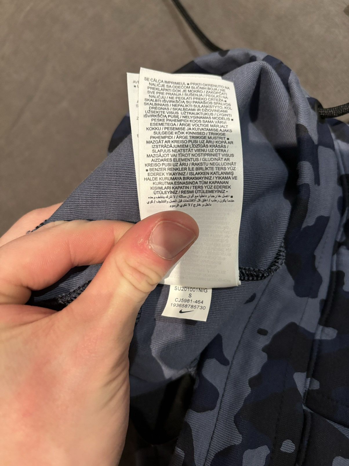 Nike Nike blue camo tech fleece hoodie + pants + shorts Size US S / EU 44-46 / 1 - 19 Thumbnail
