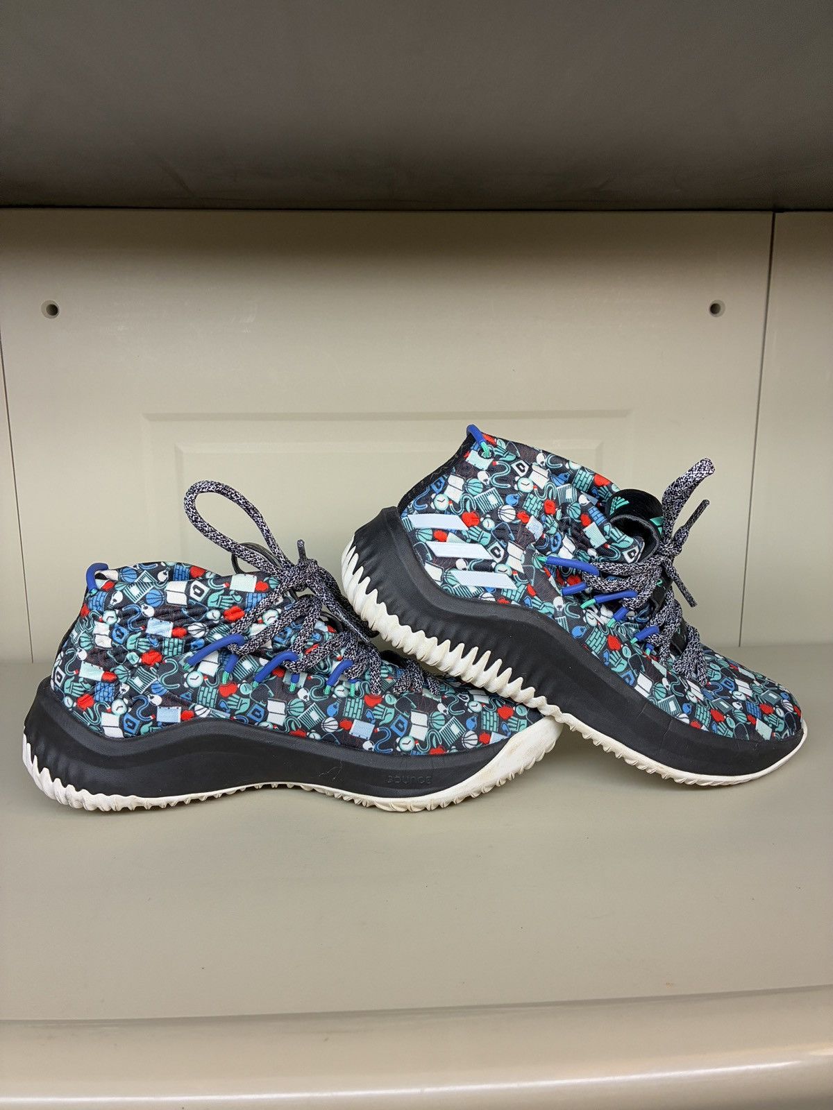 Other Adidas F36564 Dame 4 Camp Multicolor woven Men's 4 Size US 5 / EU 37 - 3 Thumbnail