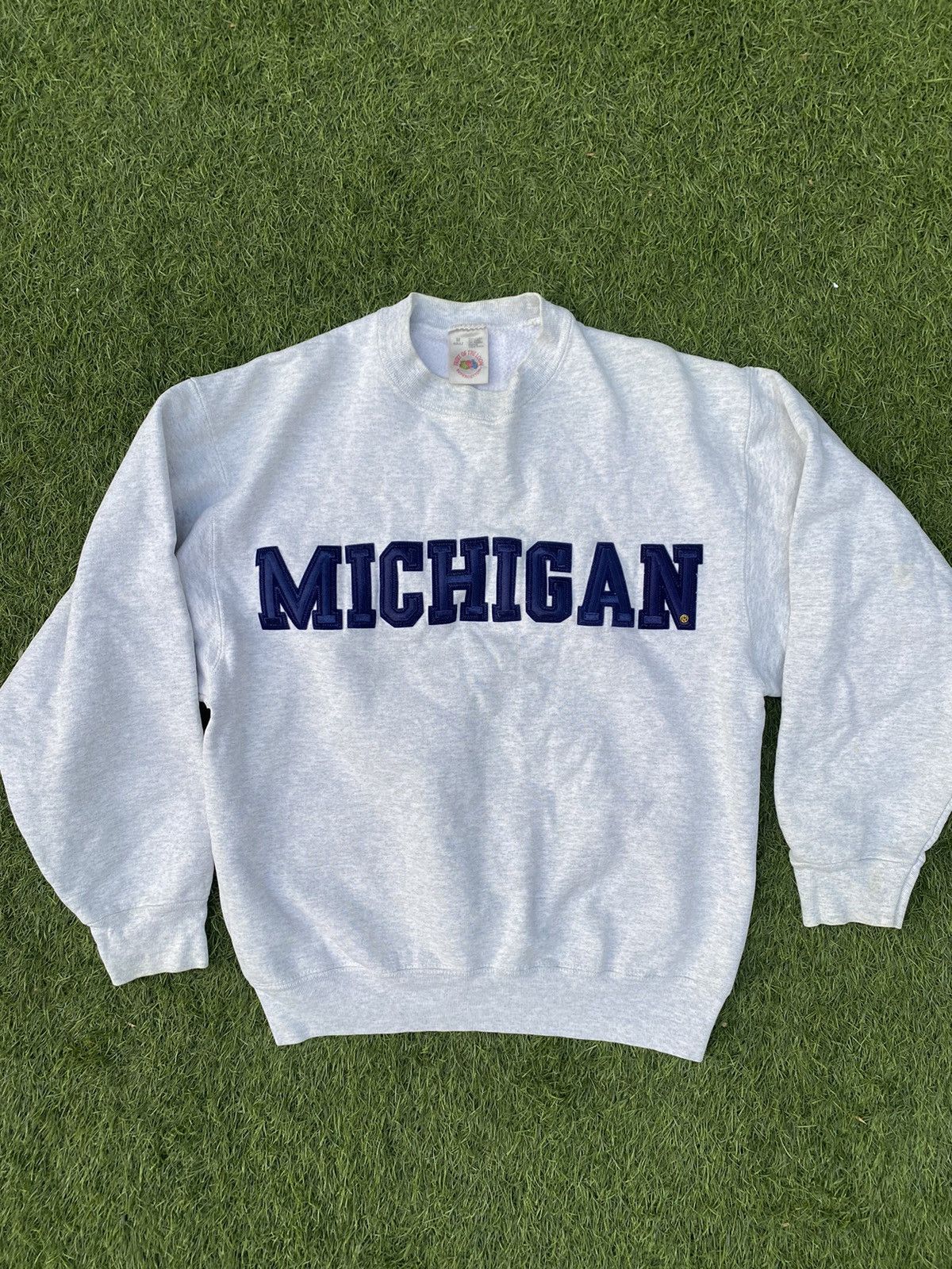 Vintage VTG 90s MICHIGAN PULLOVER Size US L / EU 52-54 / 3 - 1 Thumbnail