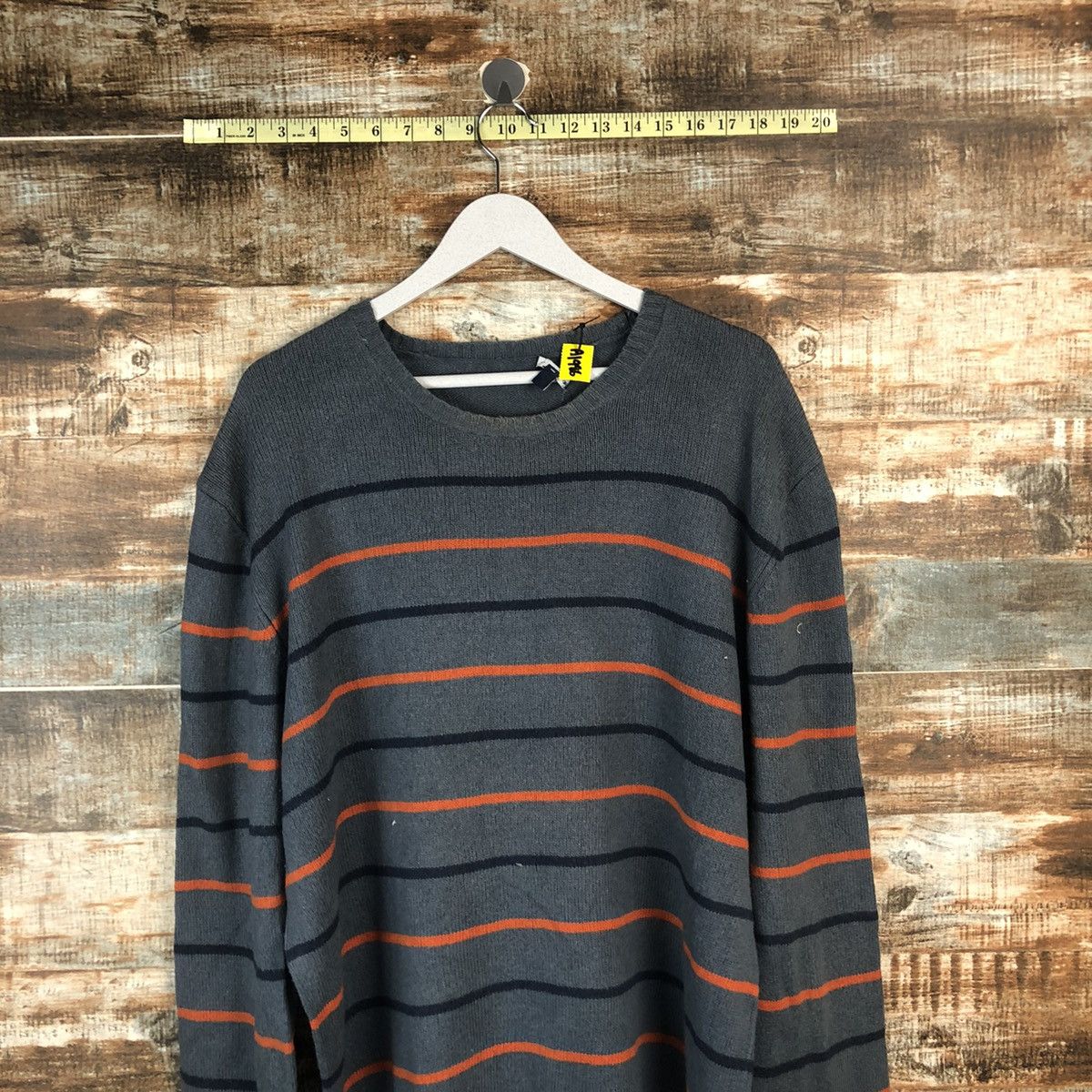 Gap × Homespun Knitwear Gap Grey Stripe Knitwear #A1986 Size US L / EU 52-54 / 3 - 2 Thumbnail