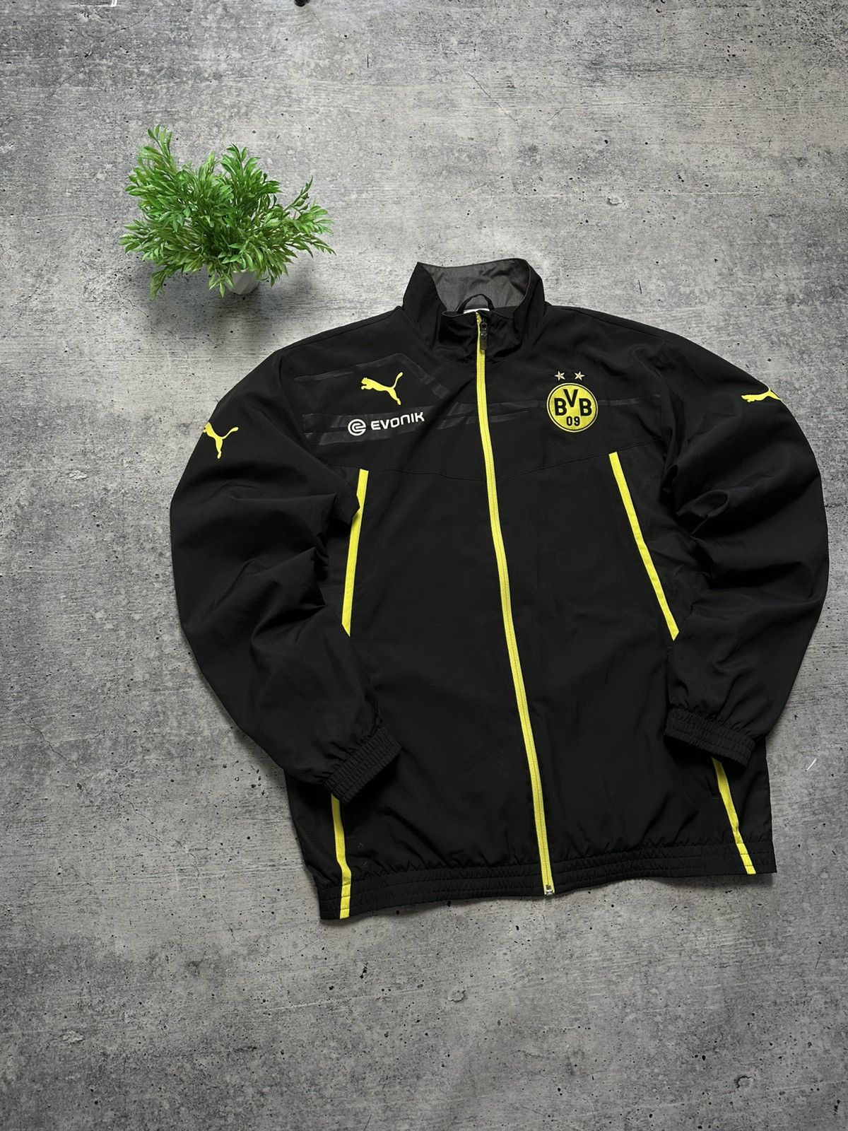 Puma Borussia Dortmund Puma Football Soccer Training Jacket BVB Size US L / EU 52-54 / 3 - 1 Thumbnail