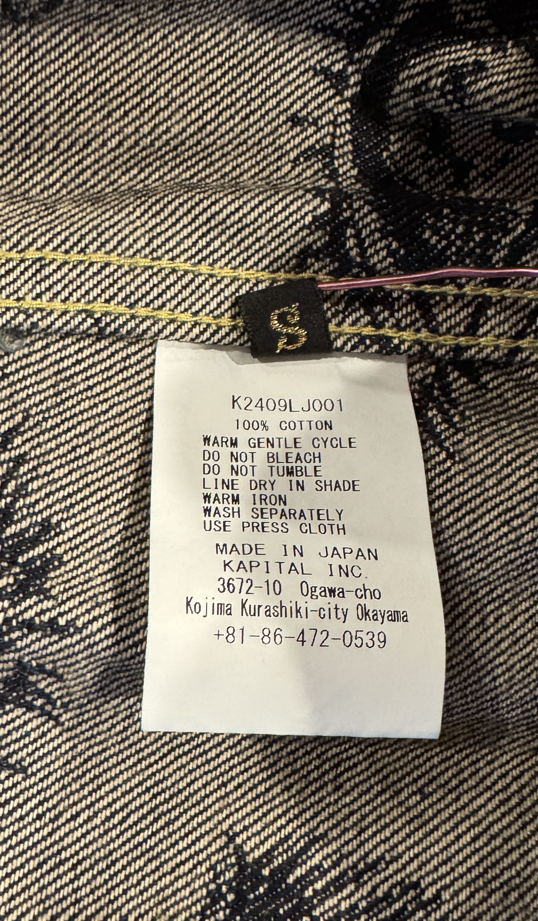 Kapital KAPITAL 12 OZ SPEAKEASY DENIM 3RD JKT (L's) INDIGO SZ 1 Size S / US 4 / IT 40 - 10 Thumbnail