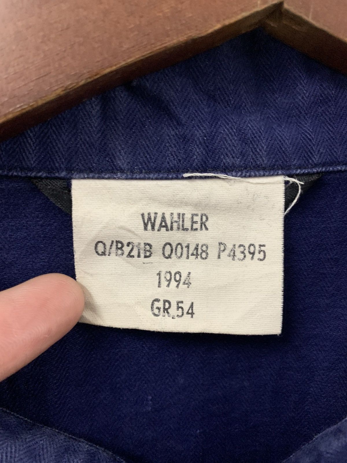 Vintage Vintage WAHLER French Workwear Jacket Size US L / EU 52-54 / 3 - 3 Thumbnail