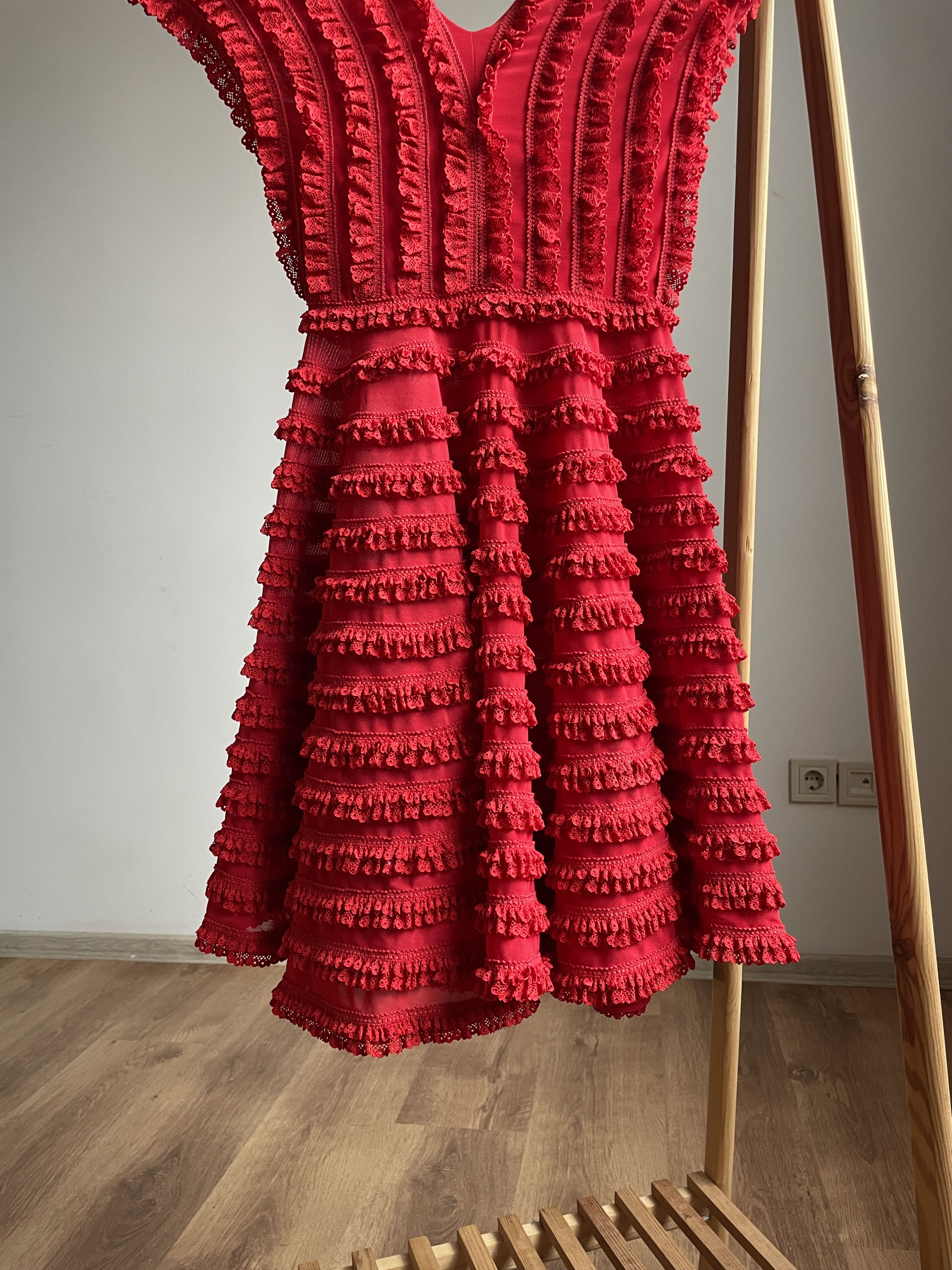 Other Emilio de la Morena Stretch Ruffle Dress Size UK 6 Size XS / US 0-2 / IT 36-38 - 4 Thumbnail