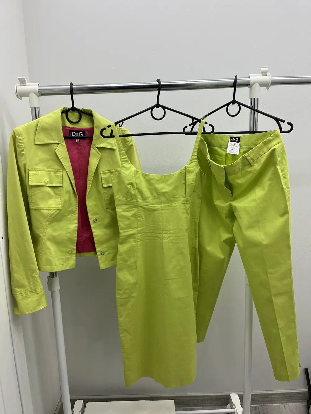 Dolce & Gabbana Archive Dolce & Gabbana 3 Piece Light Green Suit Size S / US 4 / IT 40 - 1 Thumbnail
