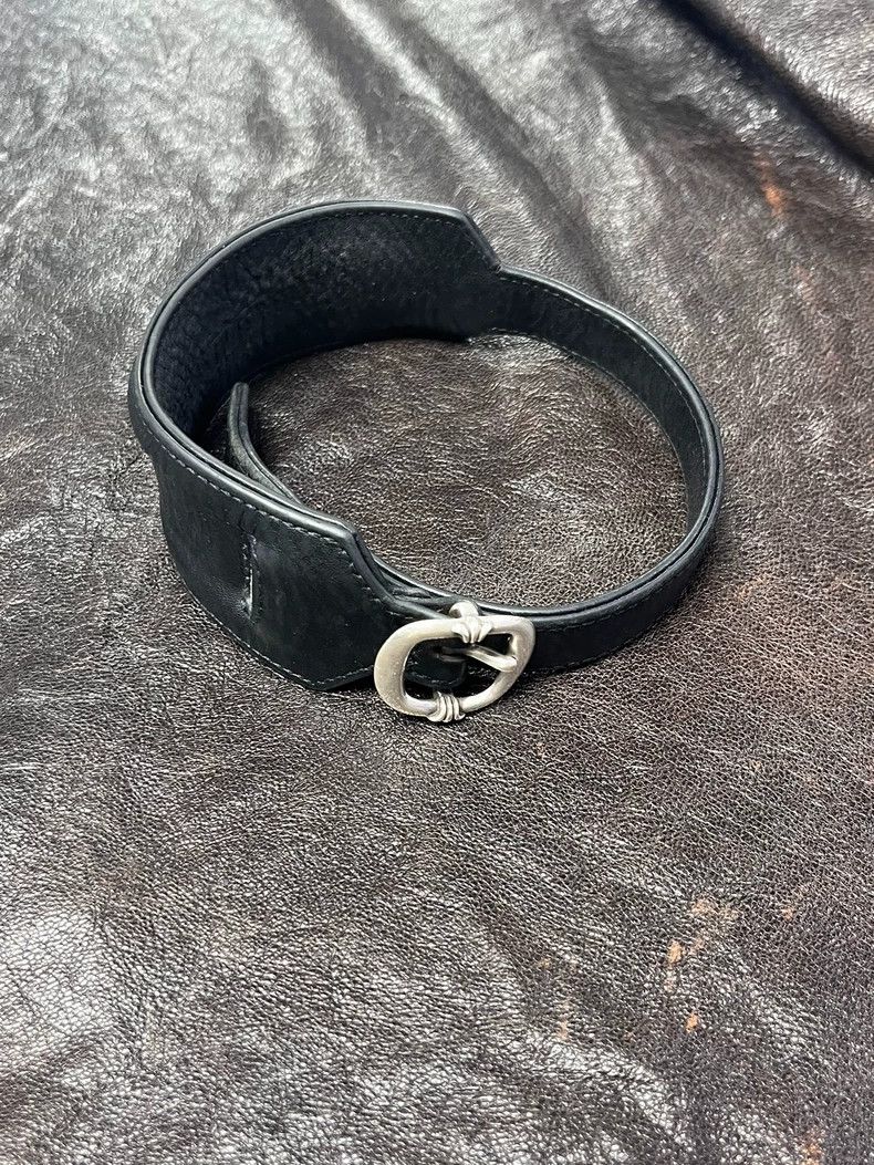 Chrome Hearts Chrome Hearts Silver Buckle Leather Bracelet Size ONE SIZE - 1 Thumbnail