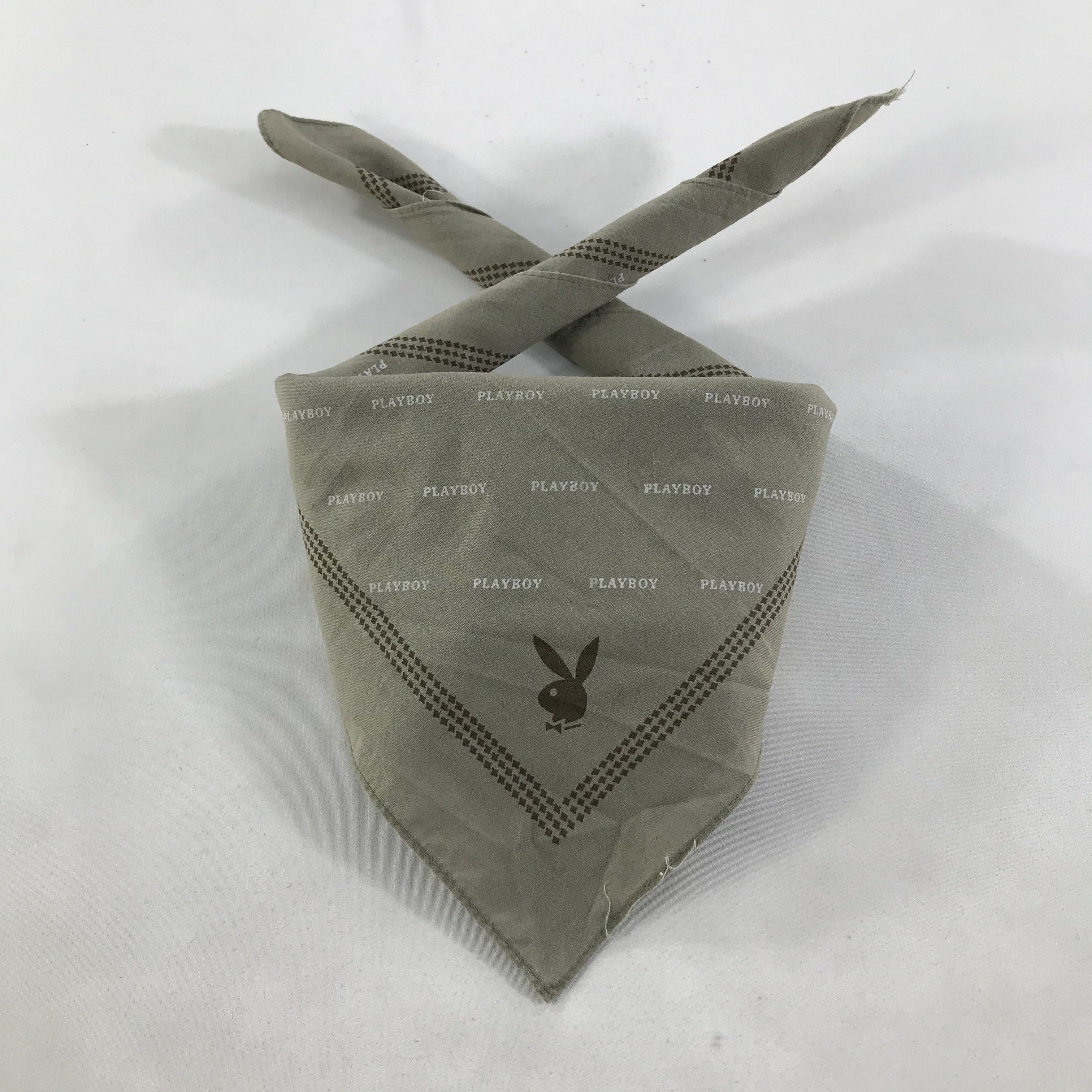 Playboy × Vintage Playboy Bandana / Handkerchief / Neckerchief - S1697 Size ONE SIZE - 3 Thumbnail