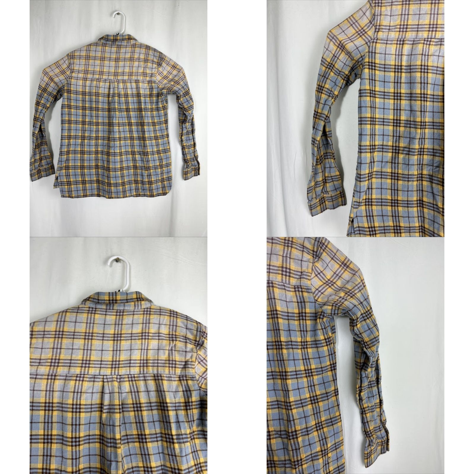 Vintage BKE Womens Long Sleeve Flannel Button-Up Plaid Blue Brown Ombre M Shirt Womens Size M / US 6-8 / IT 42-44 - 8 Thumbnail