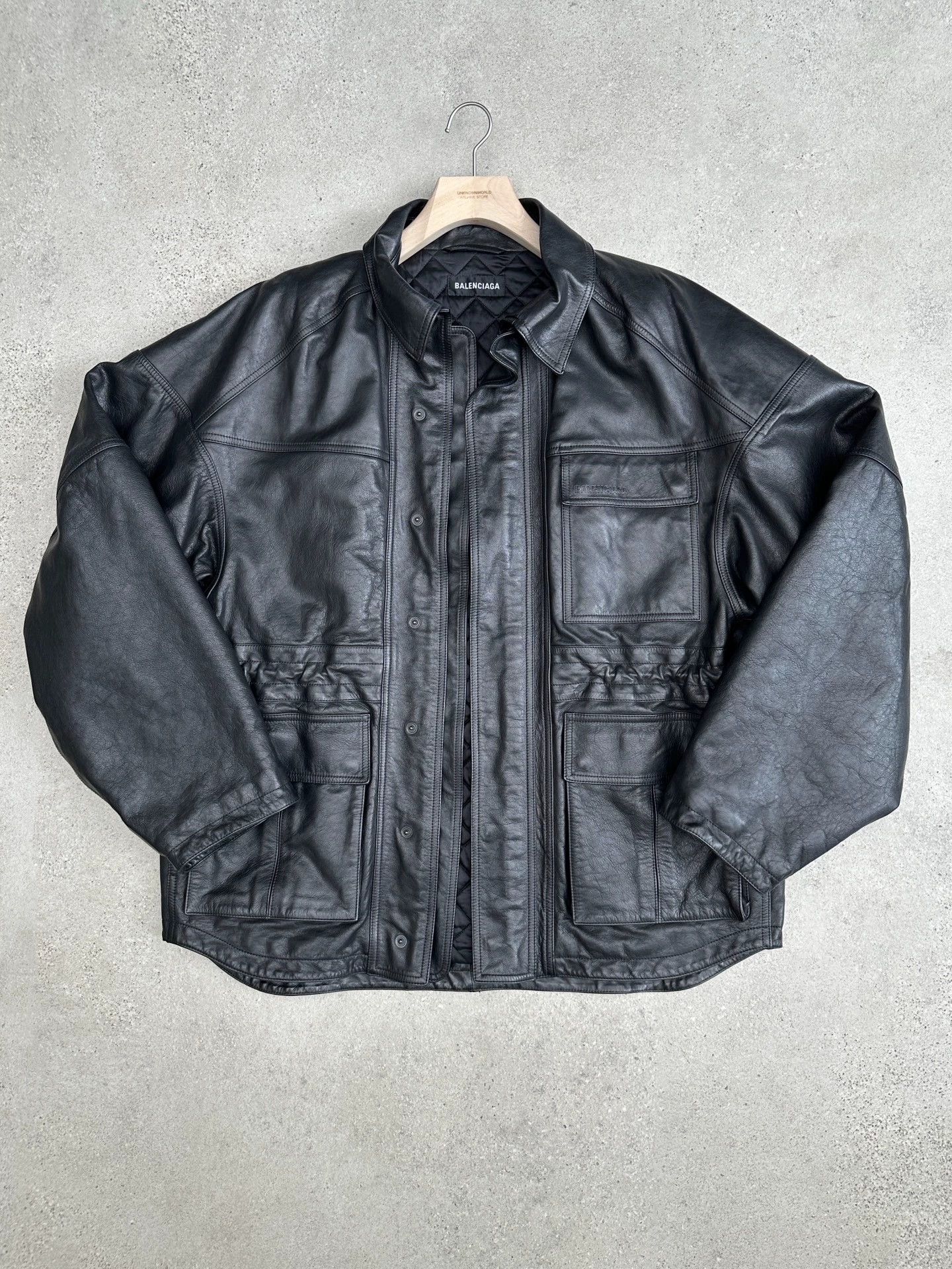 Balenciaga Balenciaga 21FW Oversized Vintage Buffalo Leather Parka 46 Size US S / EU 44-46 / 1 - 1 Thumbnail