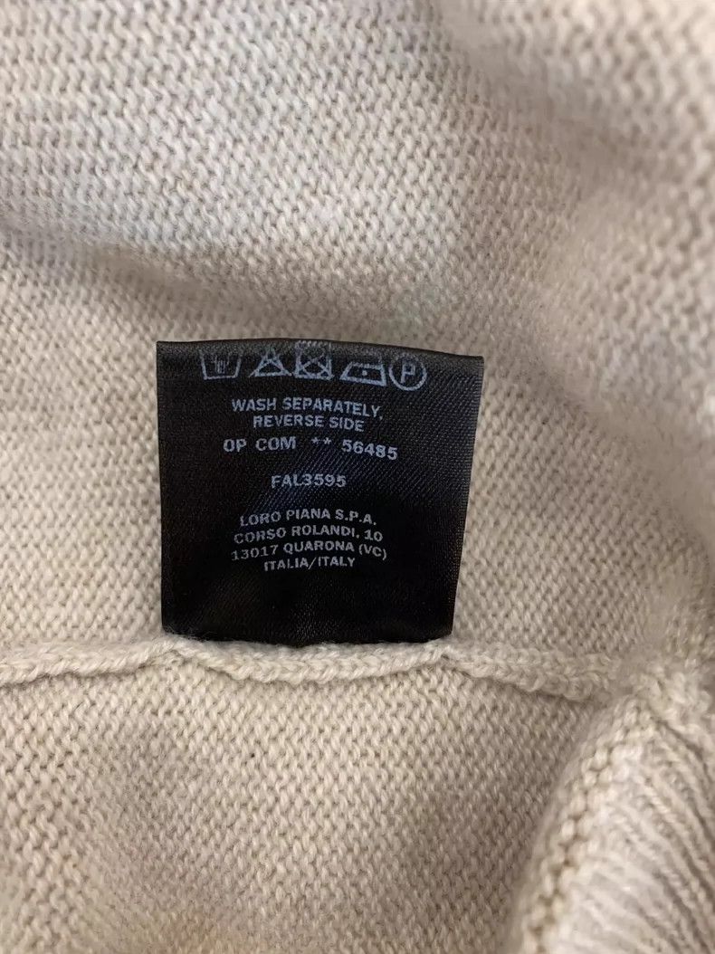 Loro Piana LORO PIANA A sheepskin sweater with a round collar and dia Size XS / US 0-2 / IT 36-38 - 5 Thumbnail