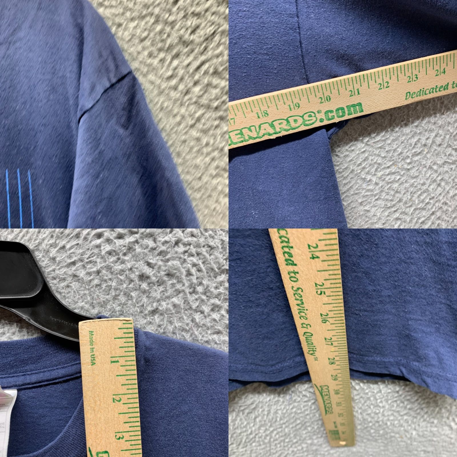 Fruit Of The Loom VINTAGE Fruit of the Loom Shirt Mens Large Blue Tama High Iowa Single Stitch T-Shirt Crew Neck Short Sleeve Cotton Classic school Mens Size US L / EU 52-54 / 3 - 9 Thumbnail