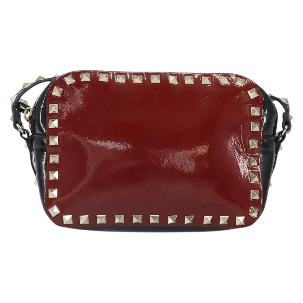 Valentino Valentino Garavani Rockstud Chain Camera Crossbody Bag Patent leather Size ONE SIZE - 1 Thumbnail