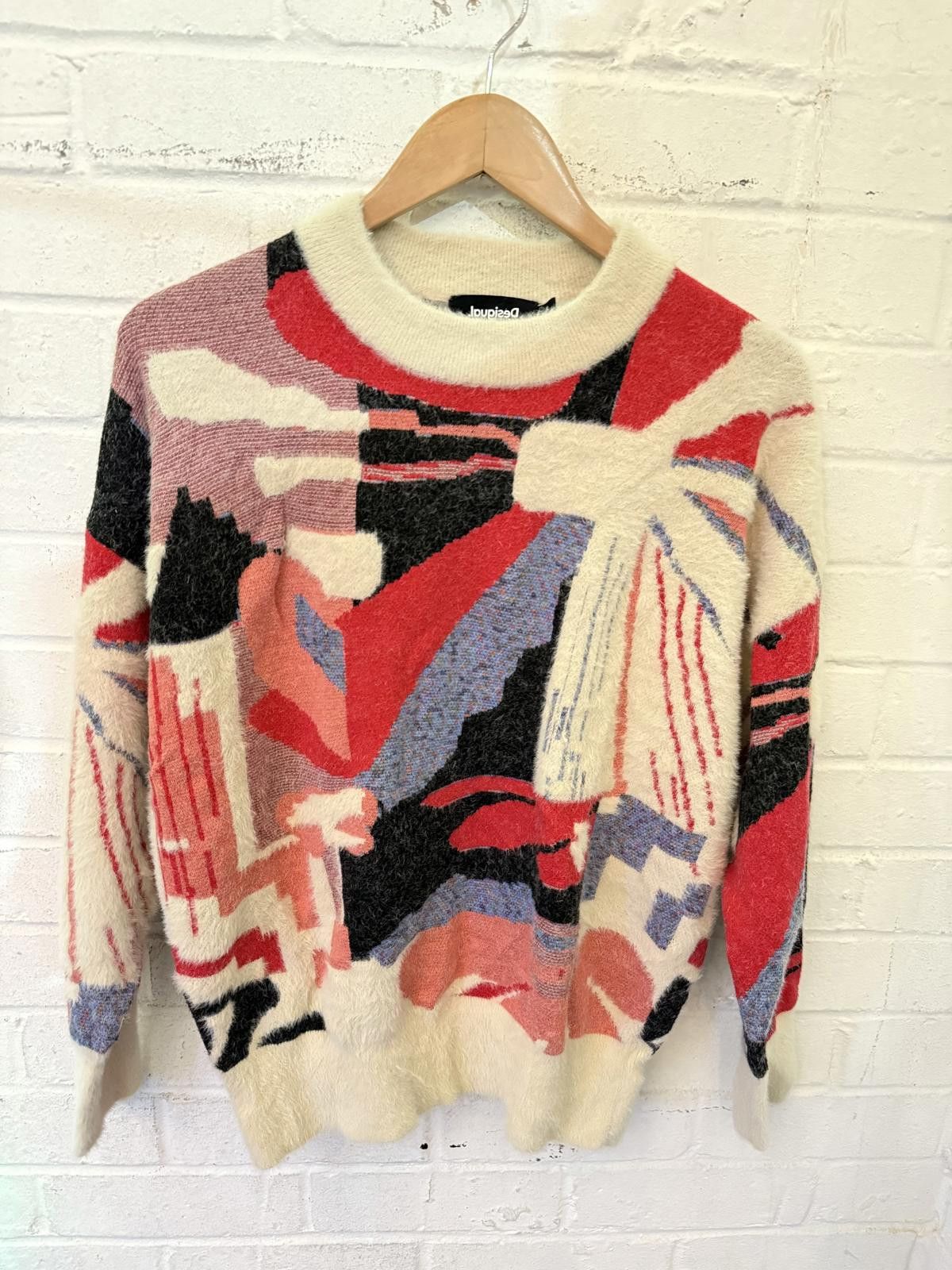 Desigual Desigual Women's Abstract Patterned Sweater Size M / US 6-8 / IT 42-44 - 3 Thumbnail
